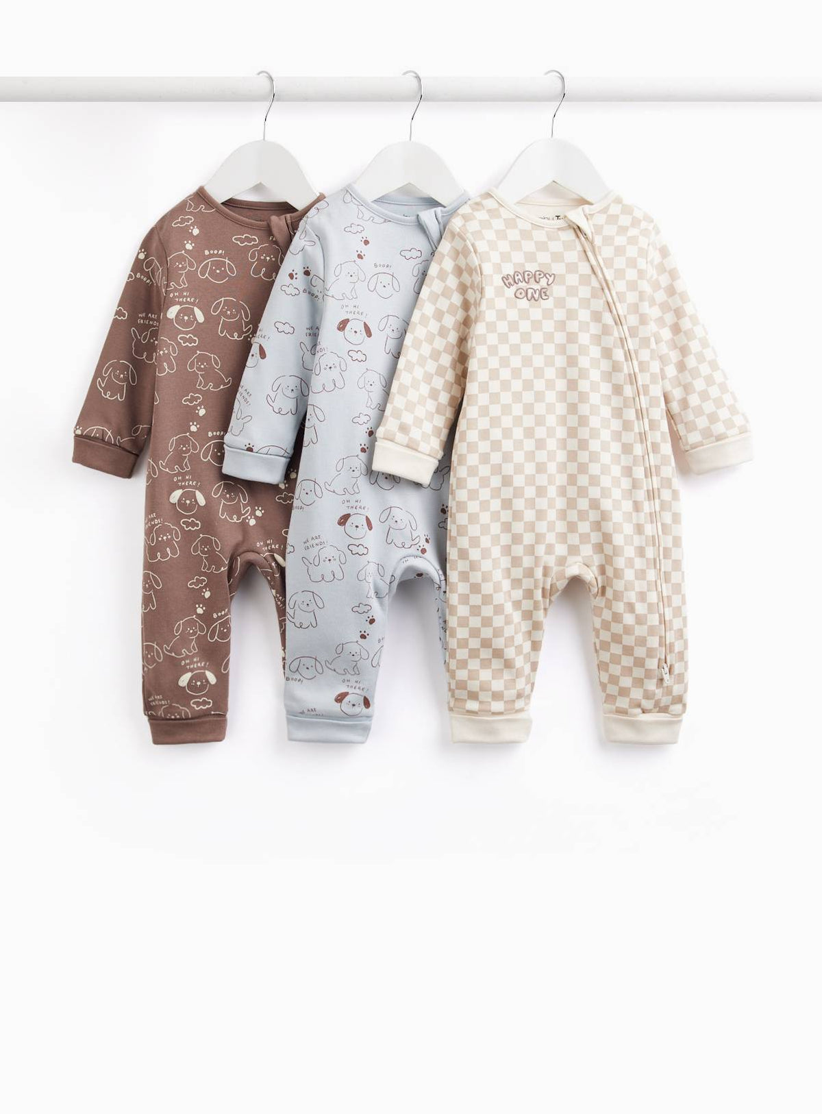 Baby Tu 2-way zipper sleepsuit