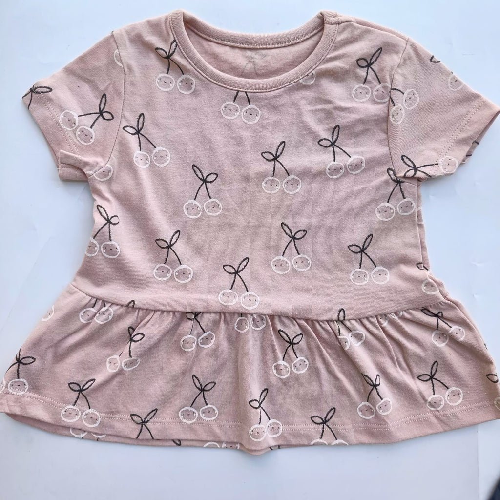 George cherry floral peplum top