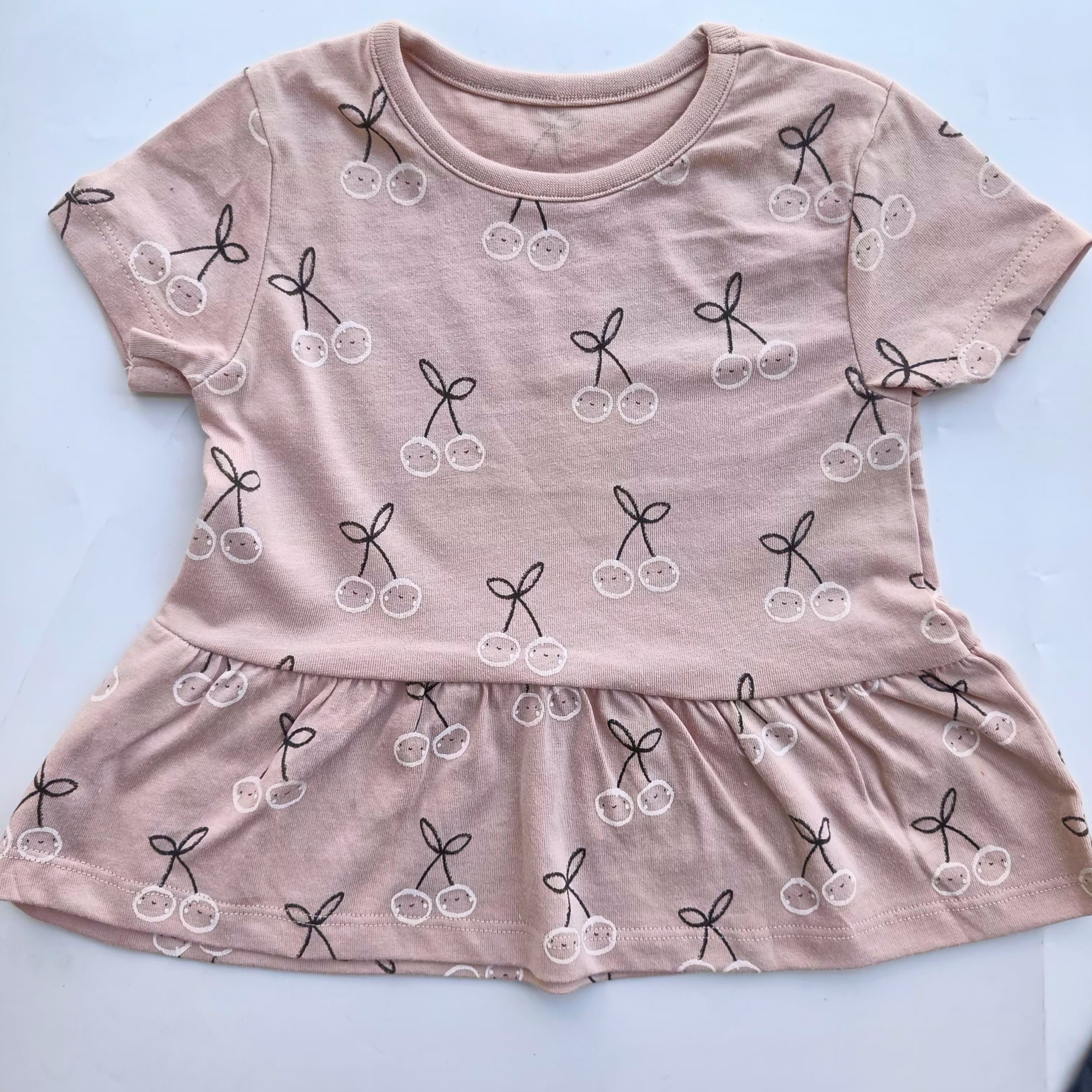 George cherry floral peplum top