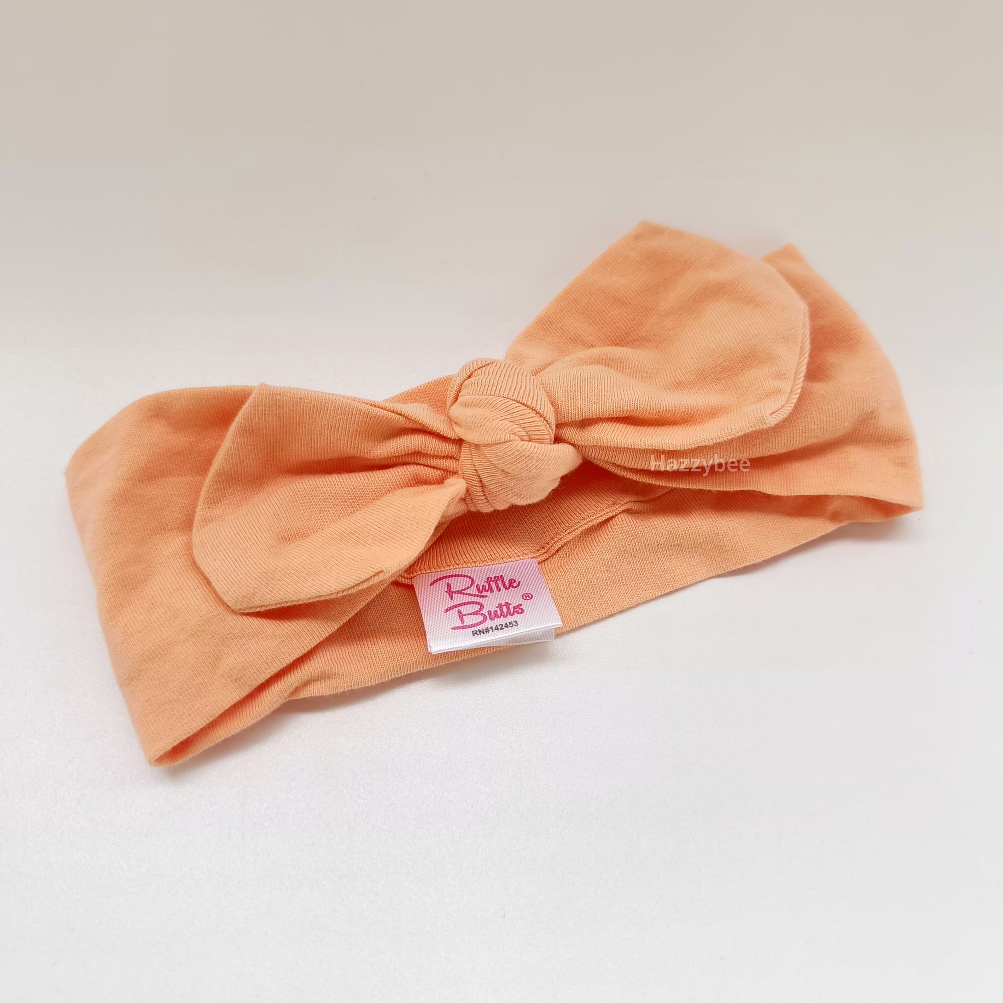 Ruffle butts bow headband