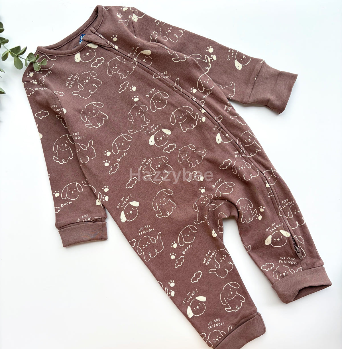 Baby Tu 2-way zipper sleepsuit