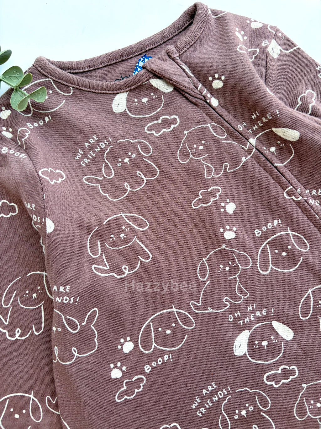 Baby Tu 2-way zipper sleepsuit