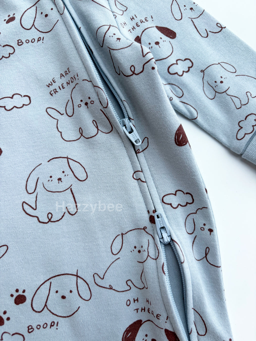Baby Tu 2-way zipper sleepsuit