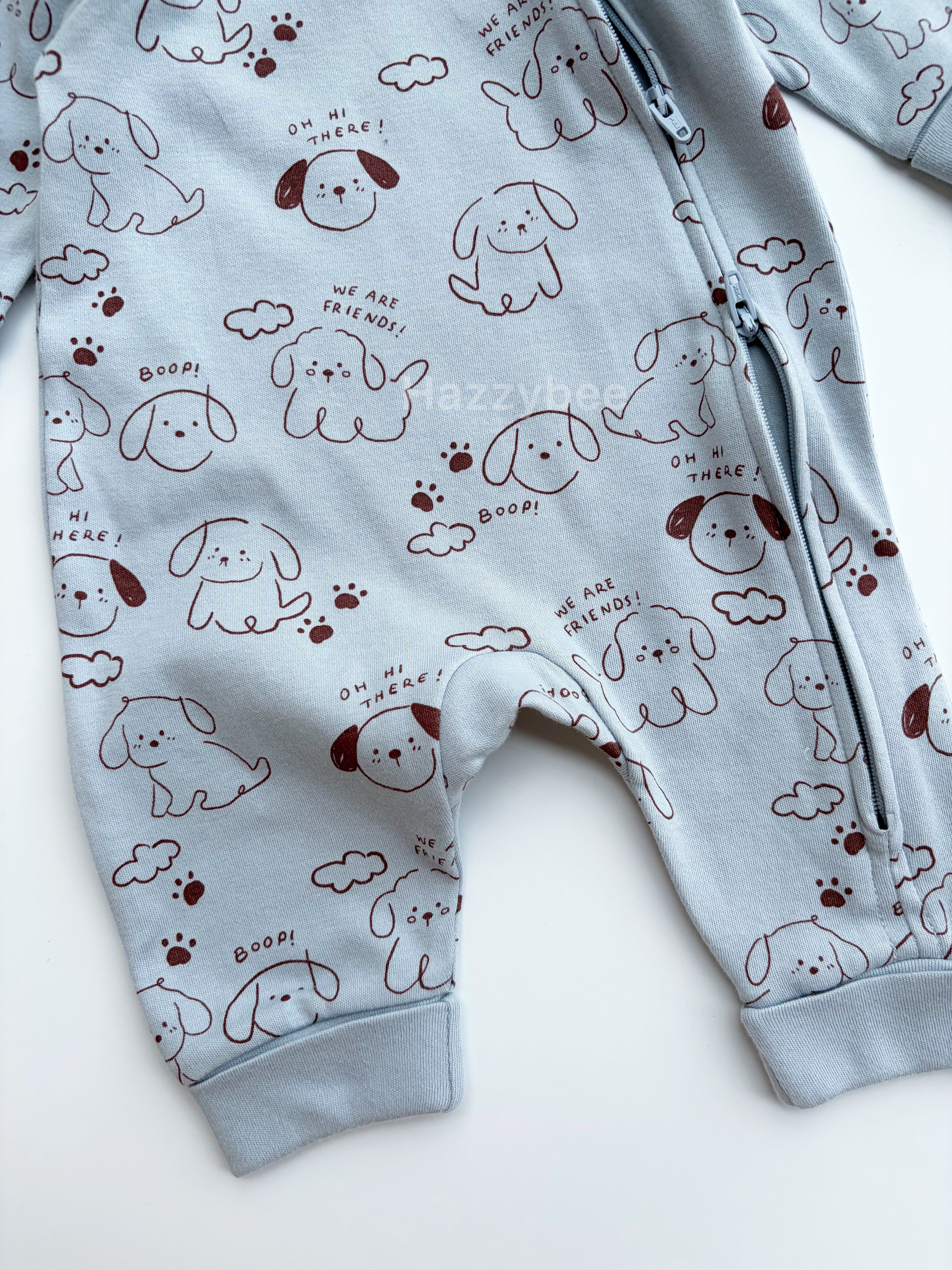 Baby Tu 2-way zipper sleepsuit