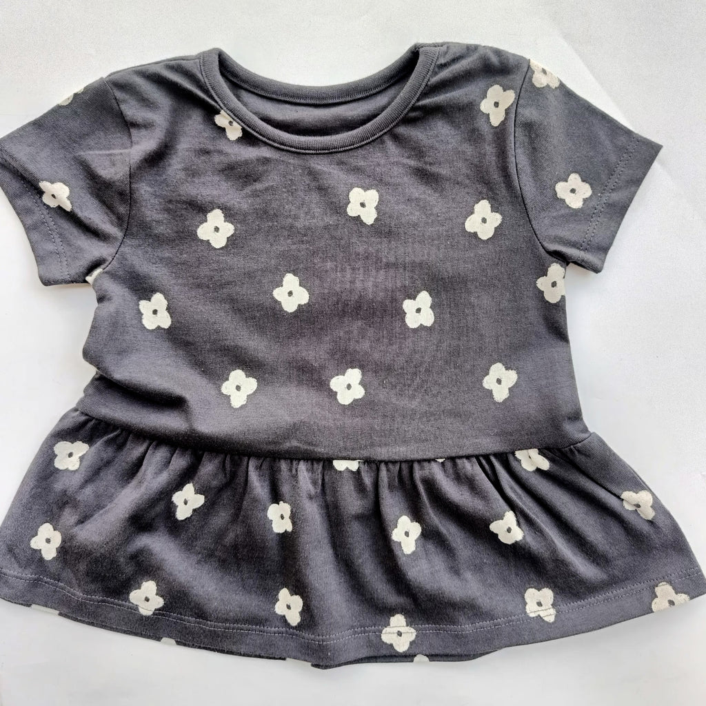 George cherry floral peplum top
