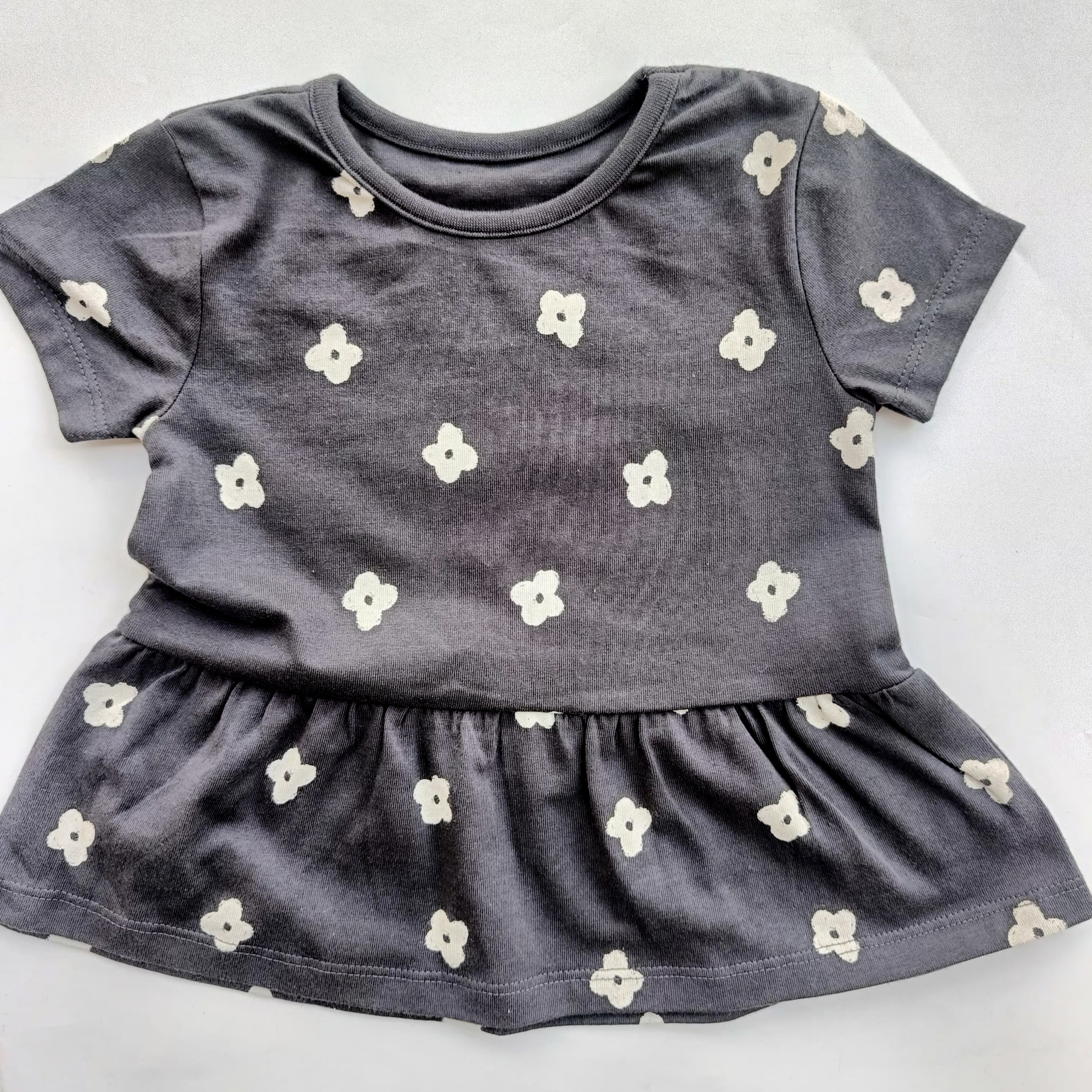 George cherry floral peplum top