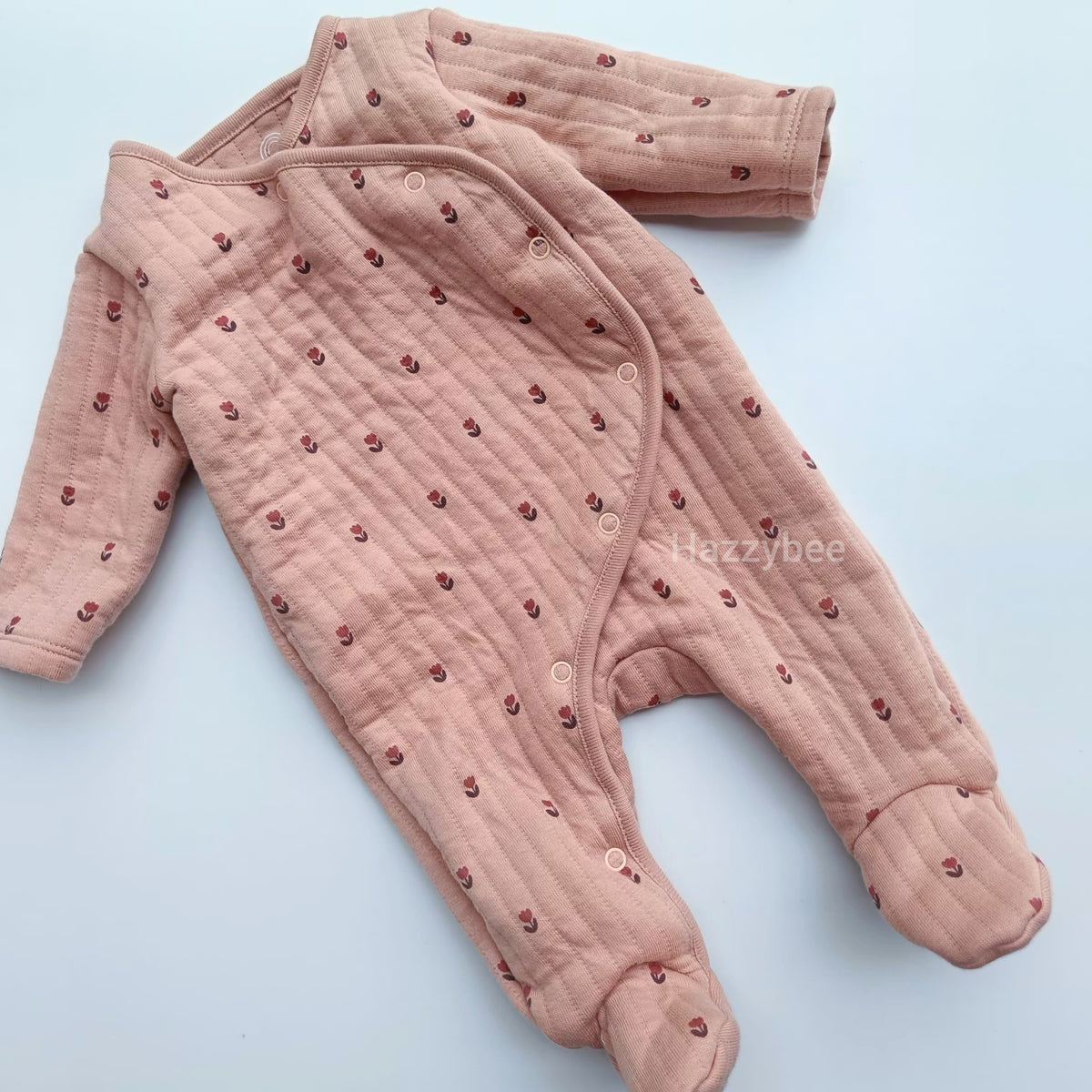 Baby quilted sleepsuit