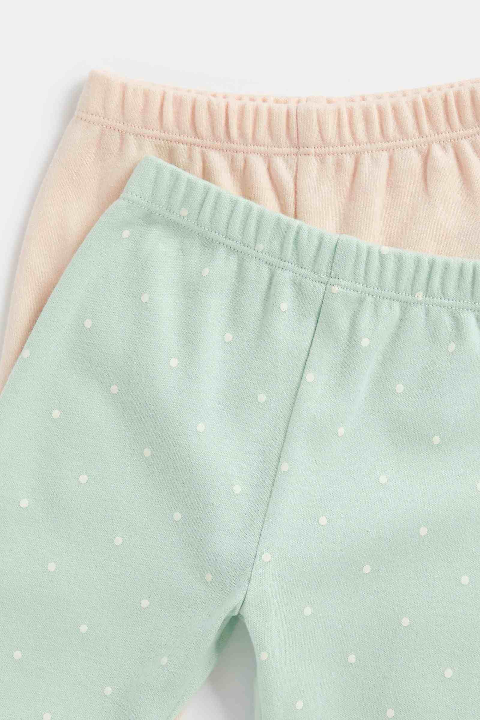 Mothercare Unisex Full Sleeves Pyjama Set - Pack of 2 - Green