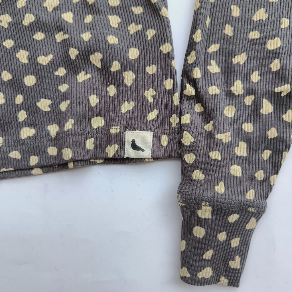 Turtle dove london-animal print coordset- charcoal