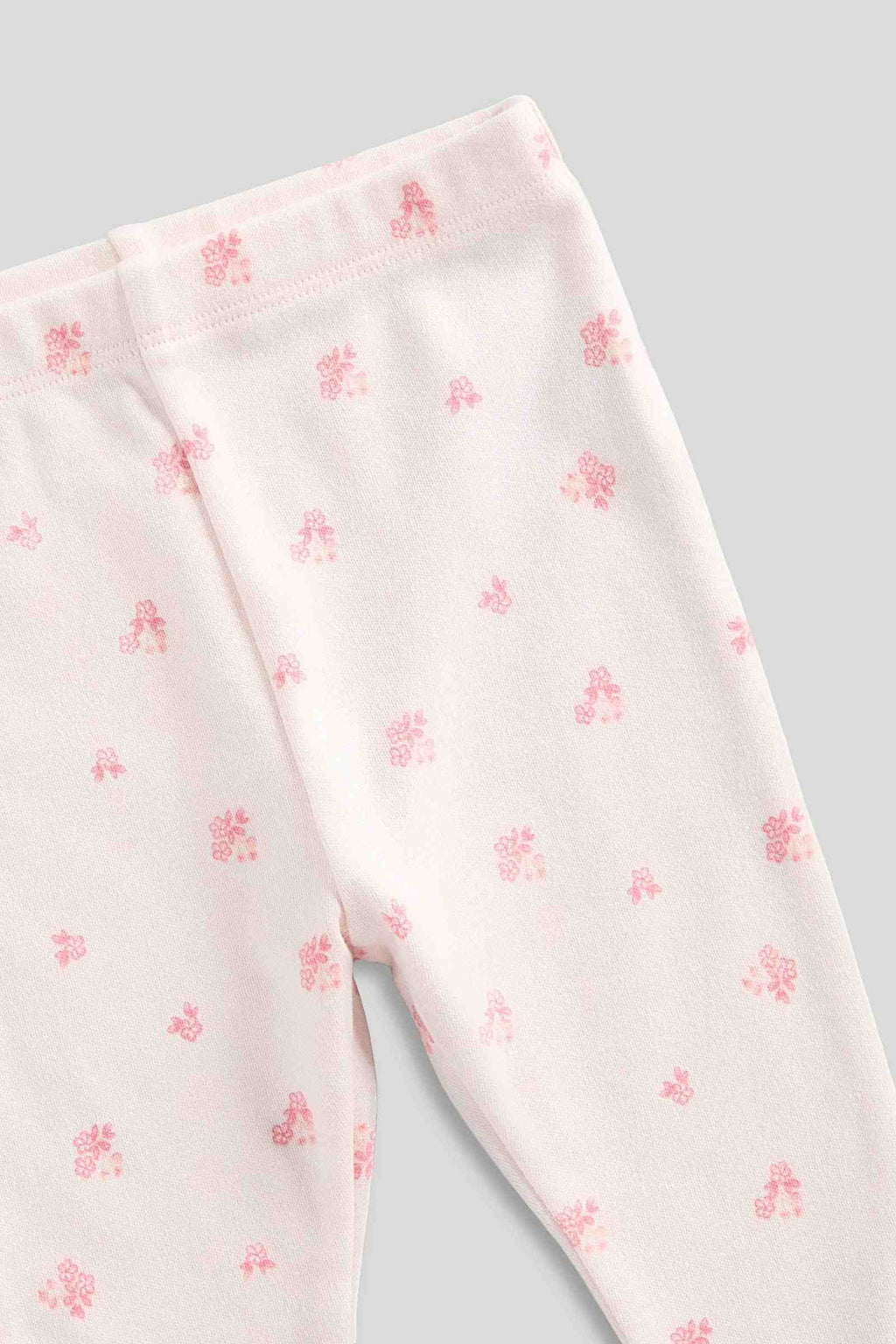 Mothercare Classic Floral Summer 100% Cotton Bodysuit and Leggings Gift Set - White