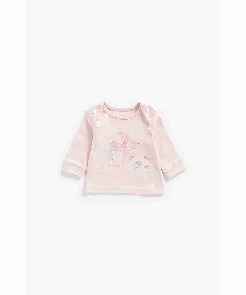 Mothercare pack of 2 payjama floral pinkset