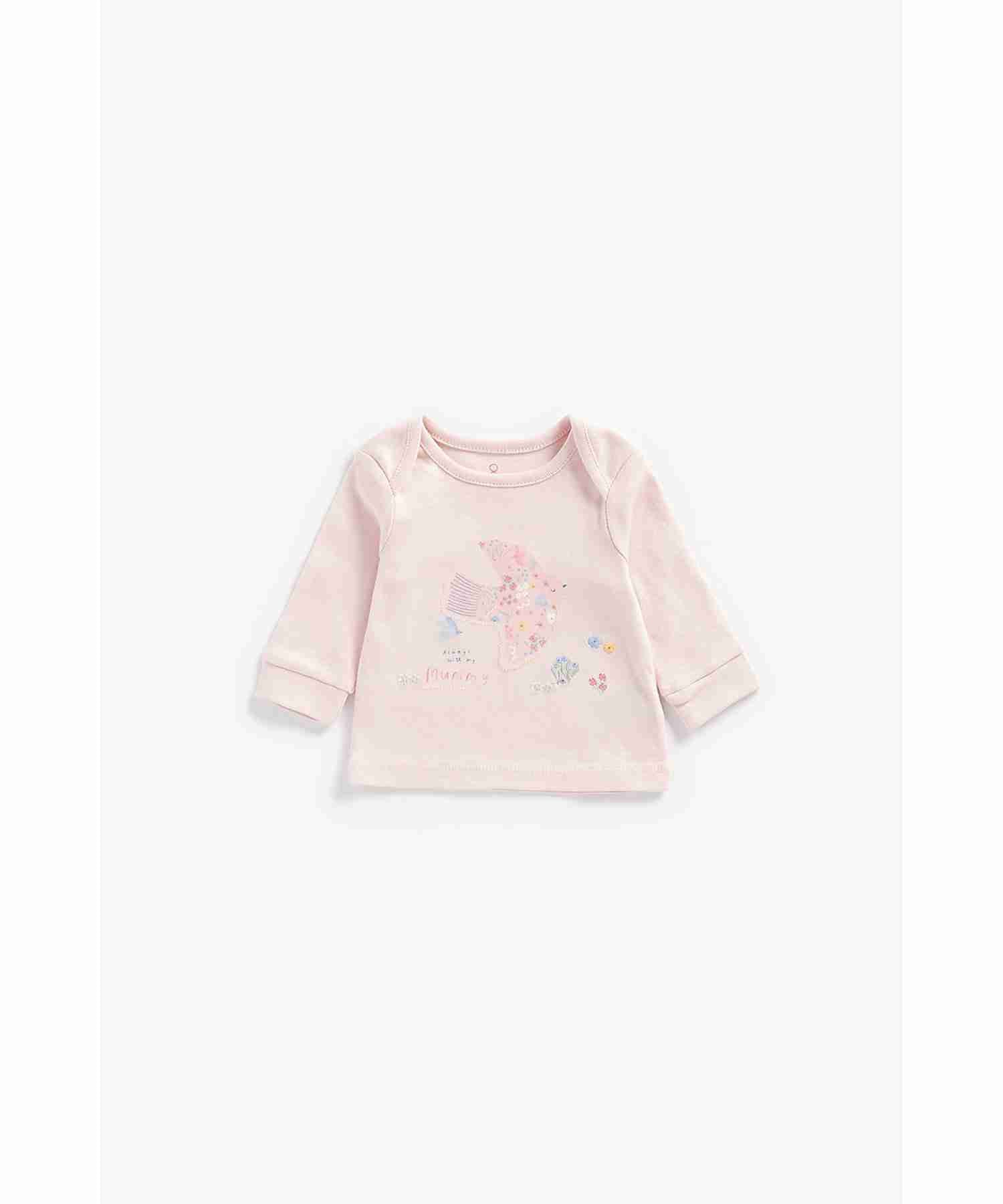 Mothercare pack of 2 payjama floral pinkset