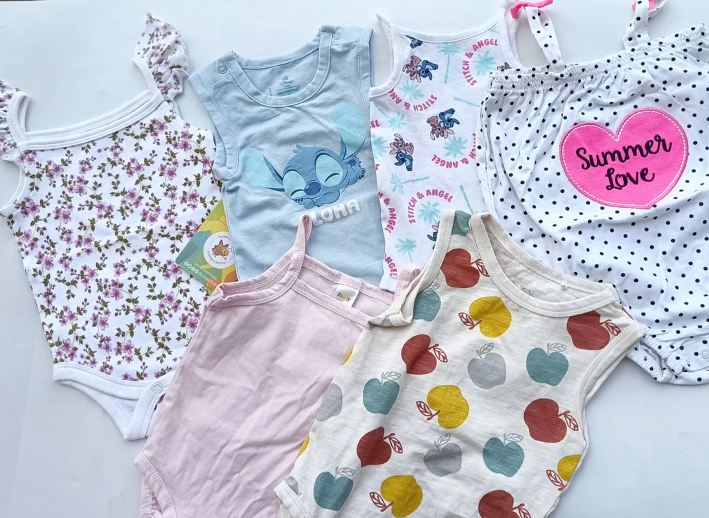 Sleeveless onesies 6-9m