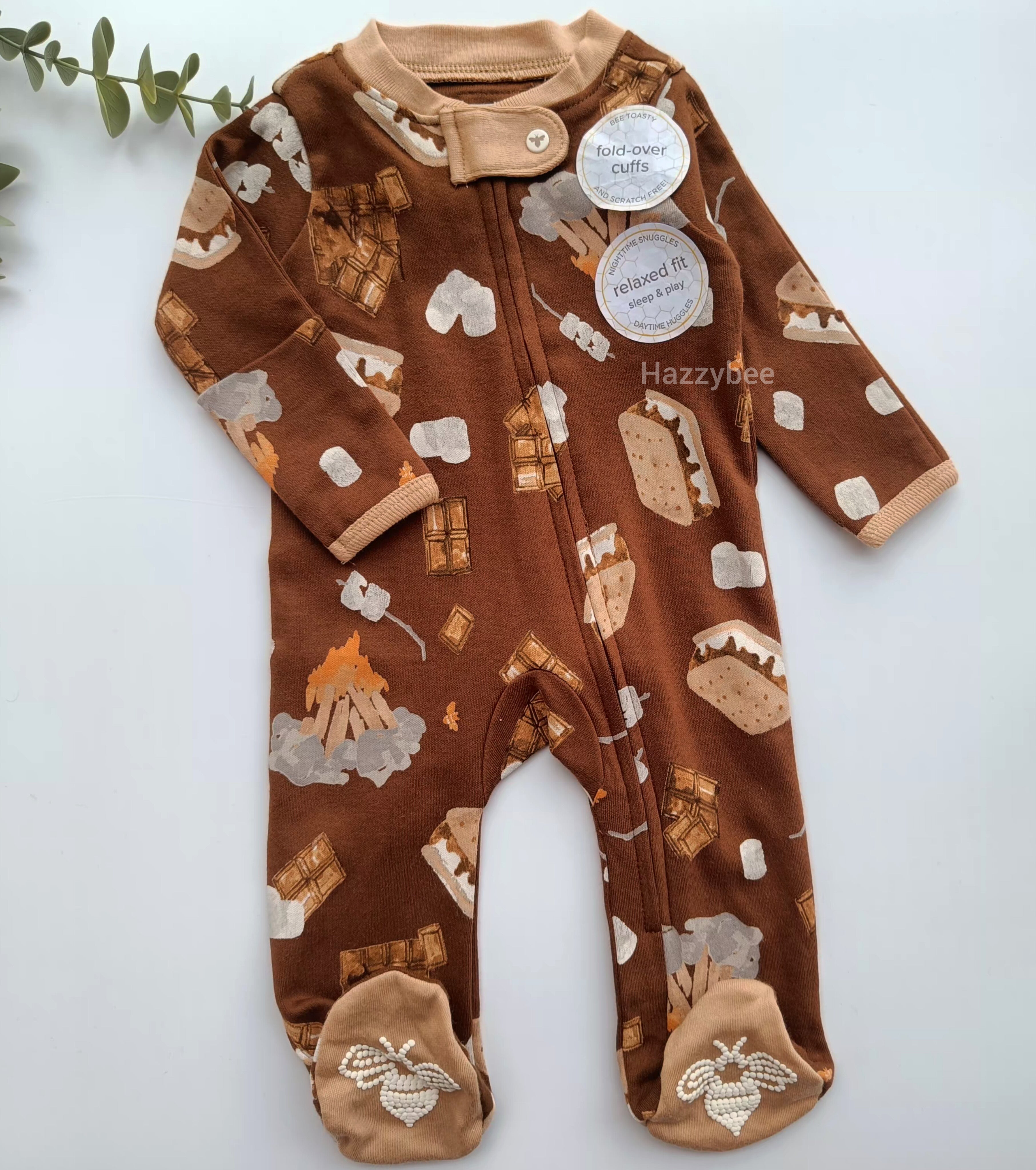 Burts bee footed sleepsuit