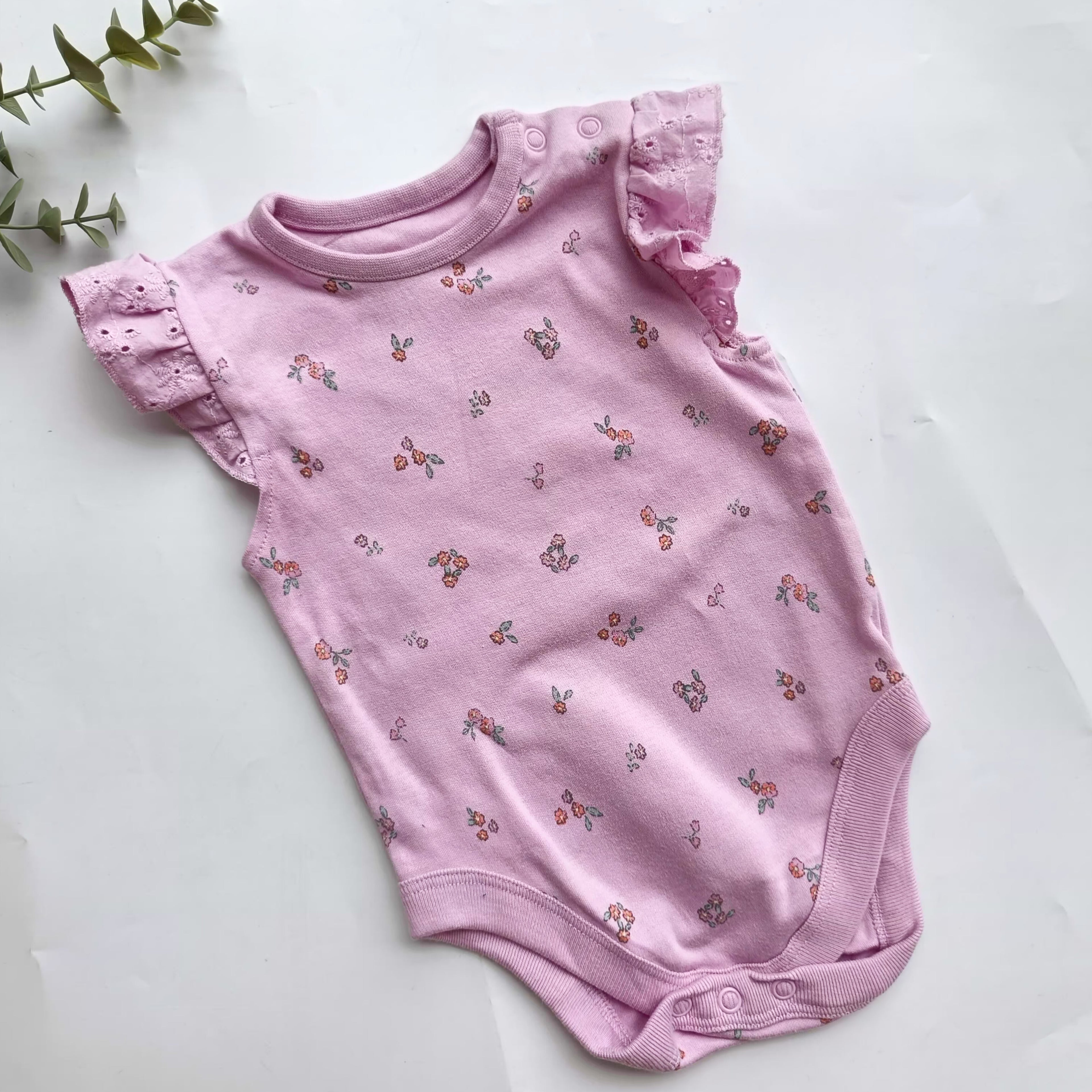 Pink floral onesies
