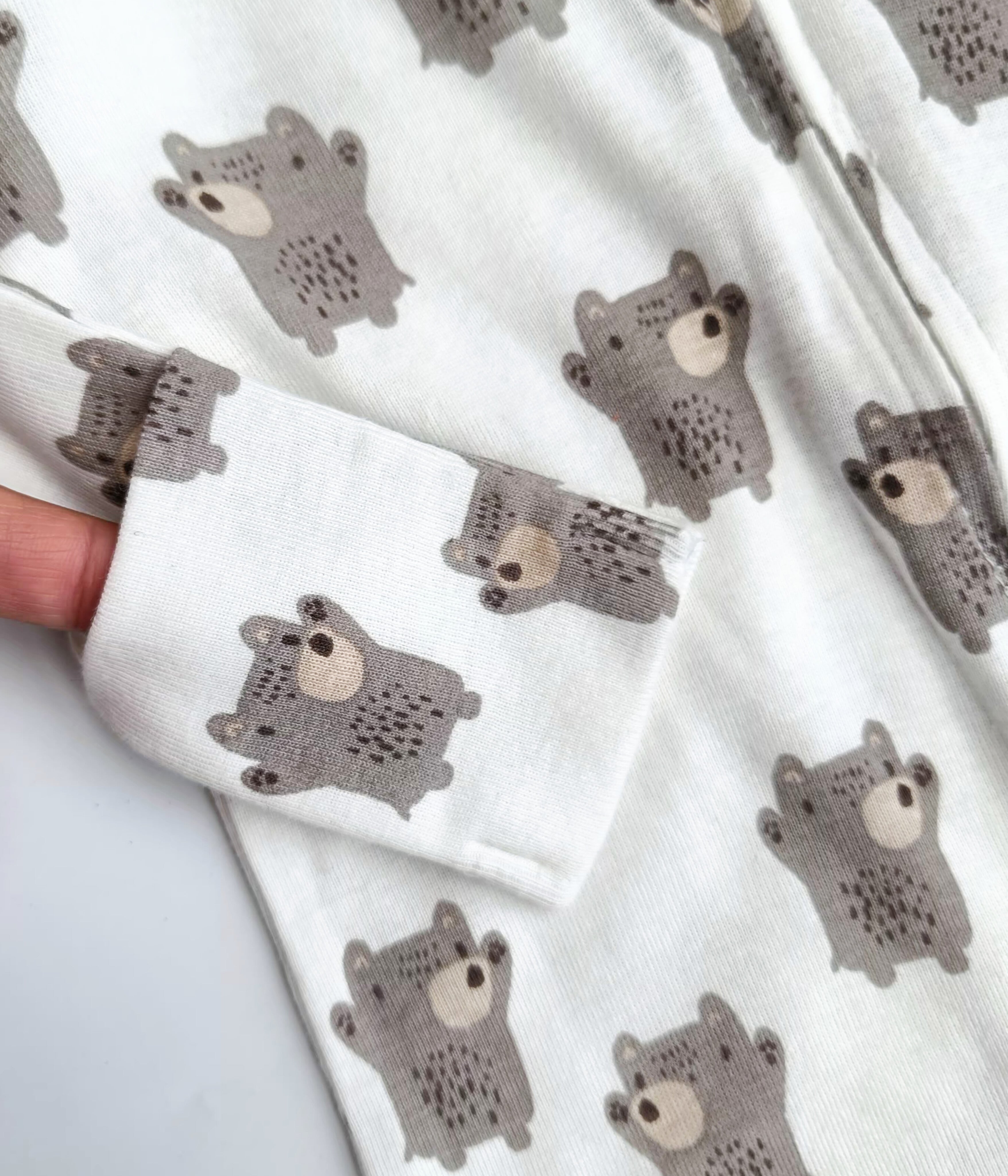 Smallstory footed zipper sleepsuit