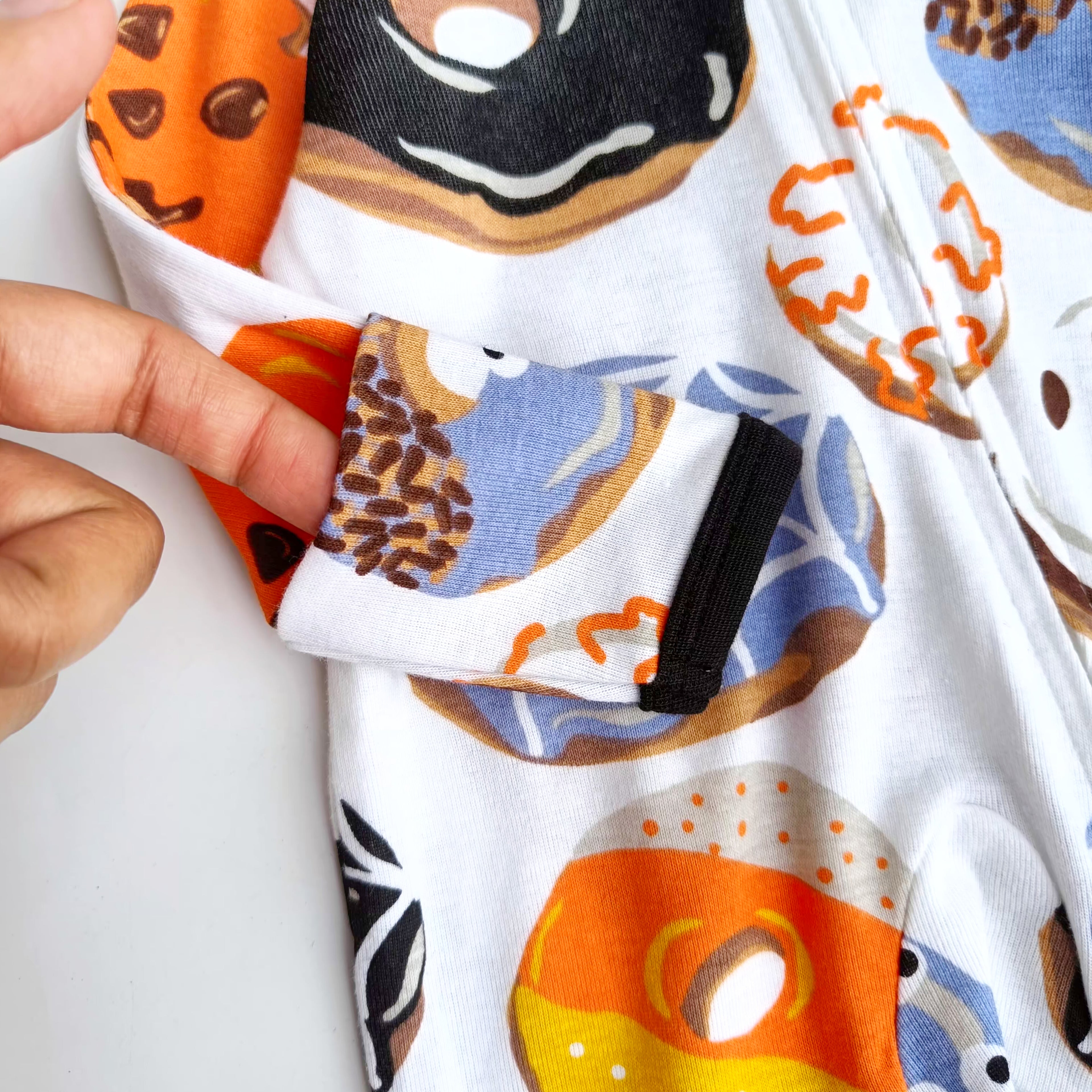 Honest footed zipper sleepsuit