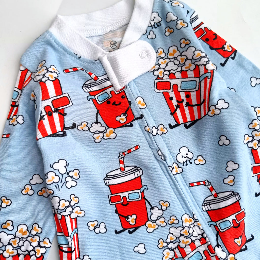 Honest footed zipper sleepsuit