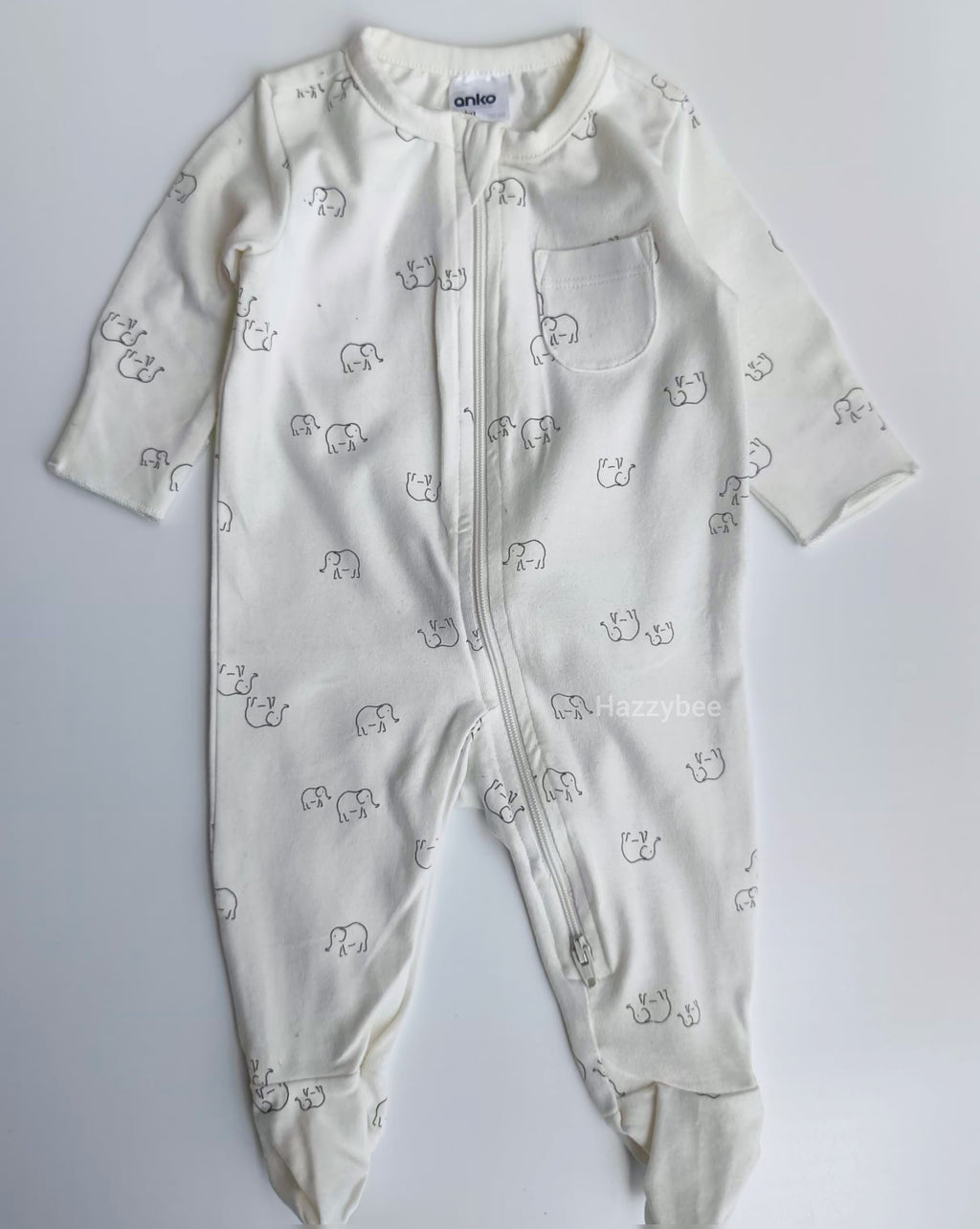 Anko Footed 2-way zipper sleepsuit
