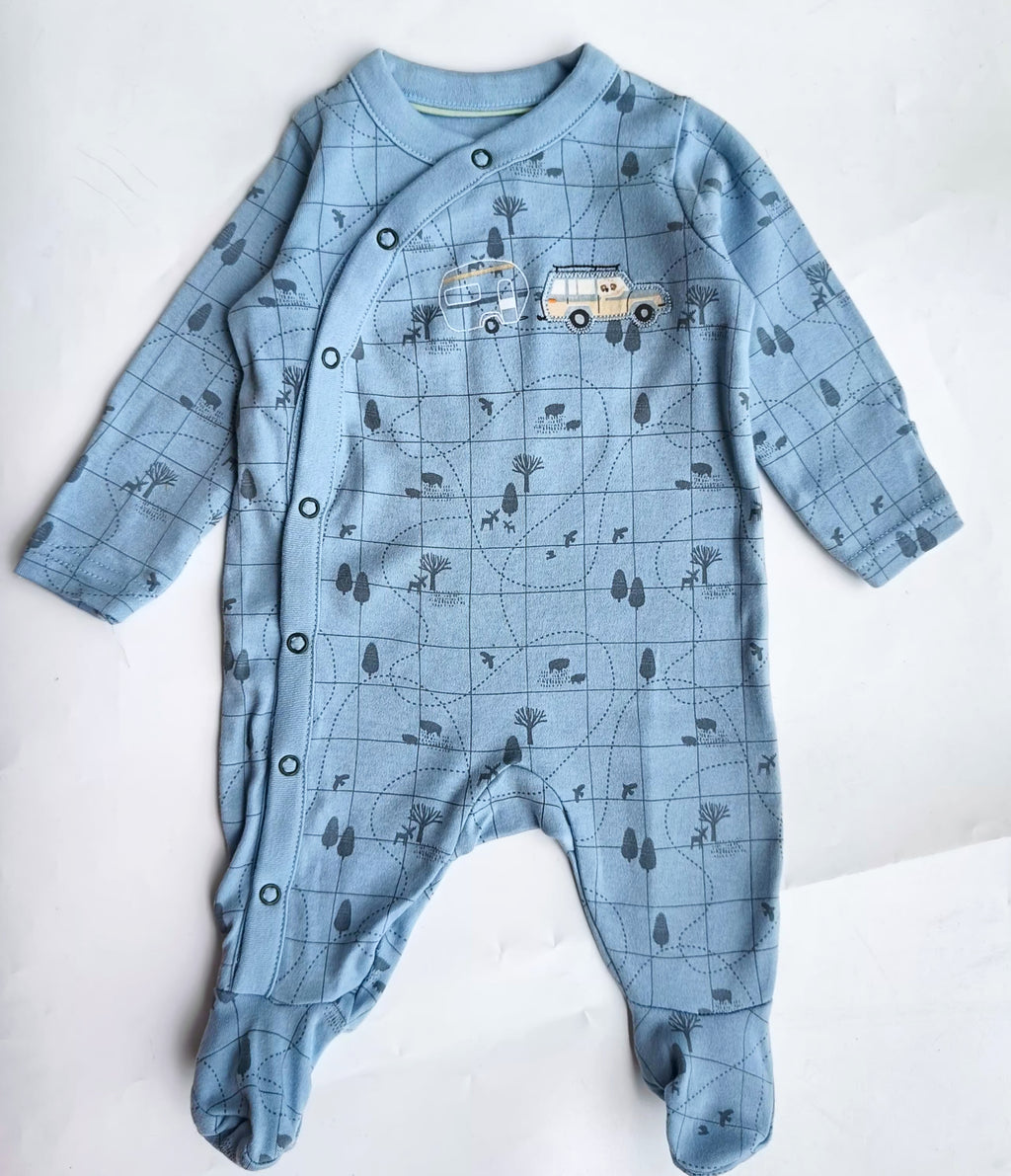 Mothercare footed sleepsuit