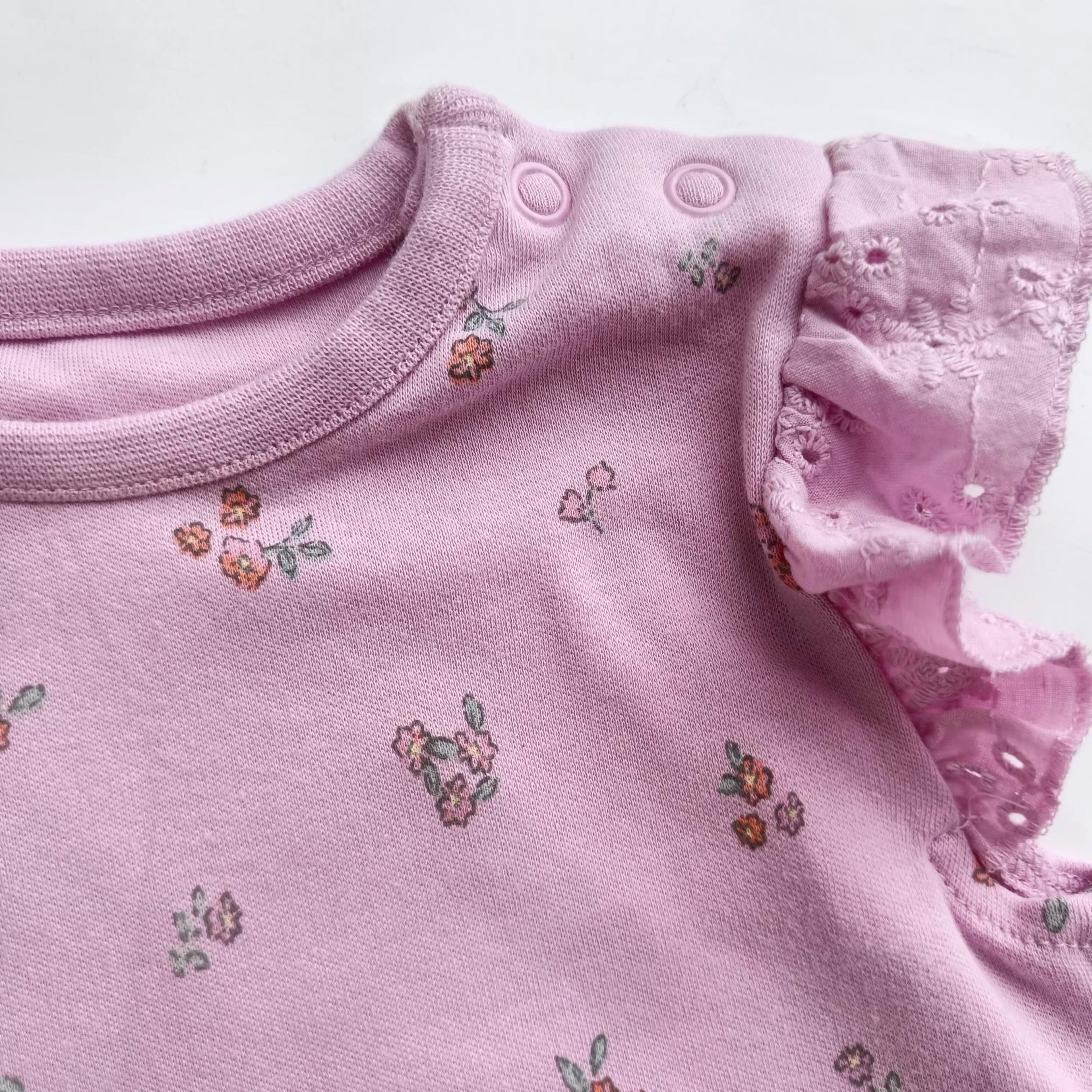 Pink floral onesies