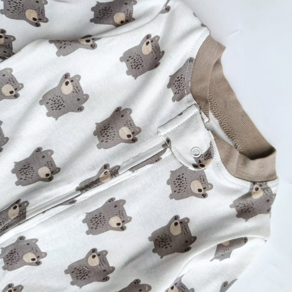 Smallstory footed zipper sleepsuit
