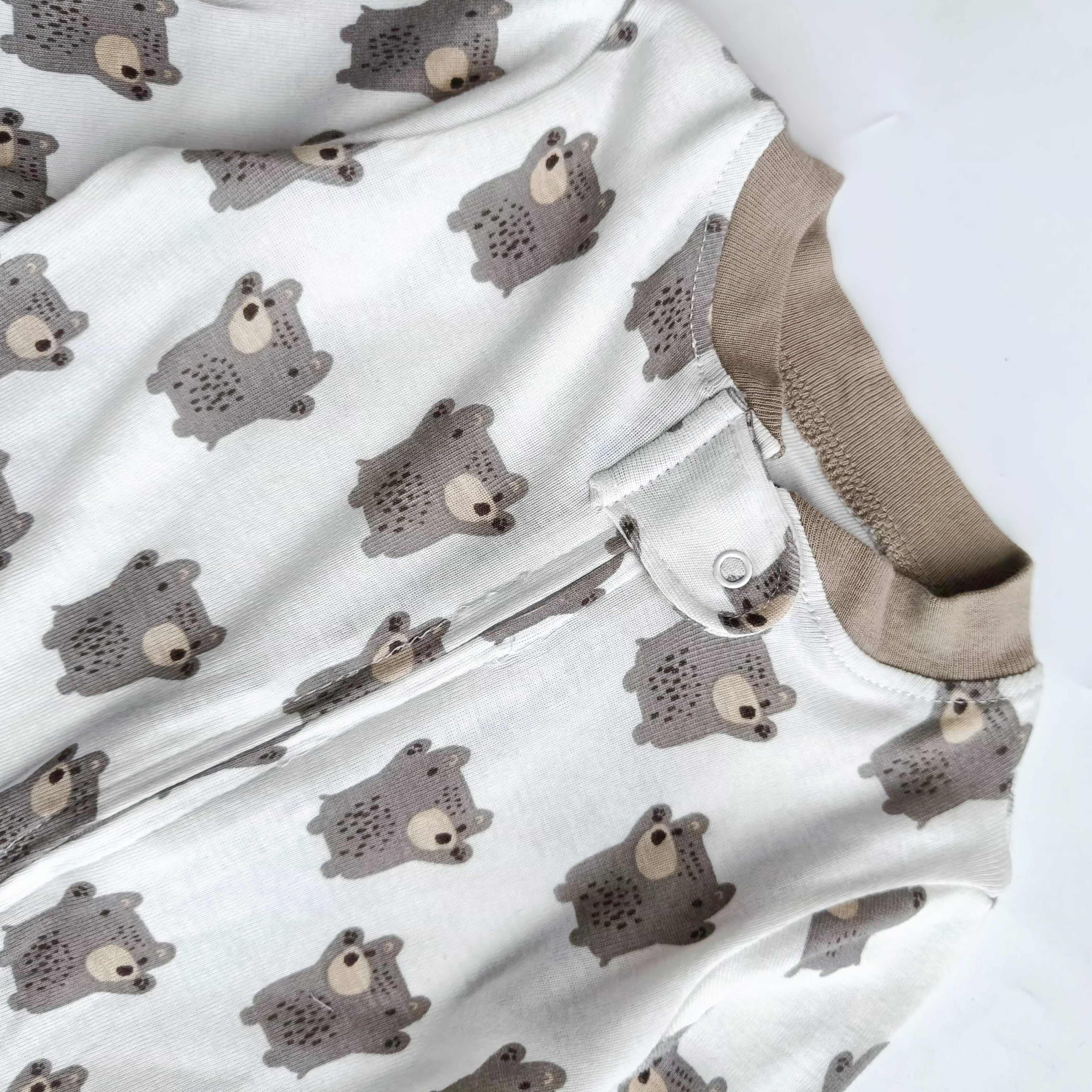 Smallstory footed zipper sleepsuit