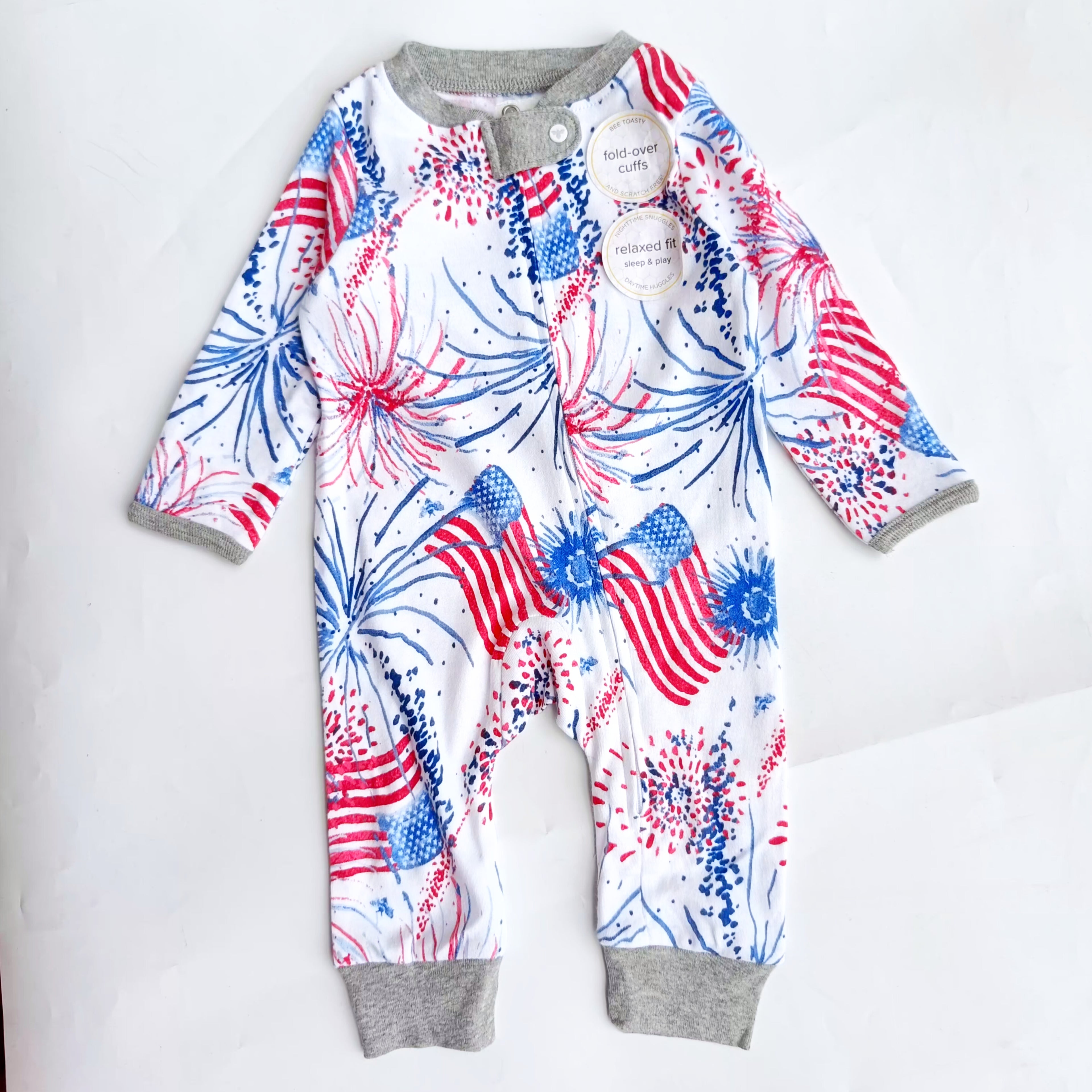 Burt's bee footless zipper sleepsuit