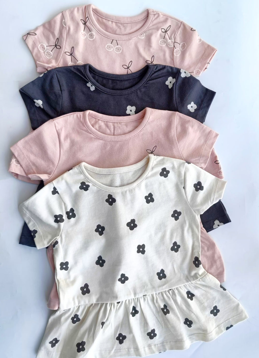 George cherry floral peplum top