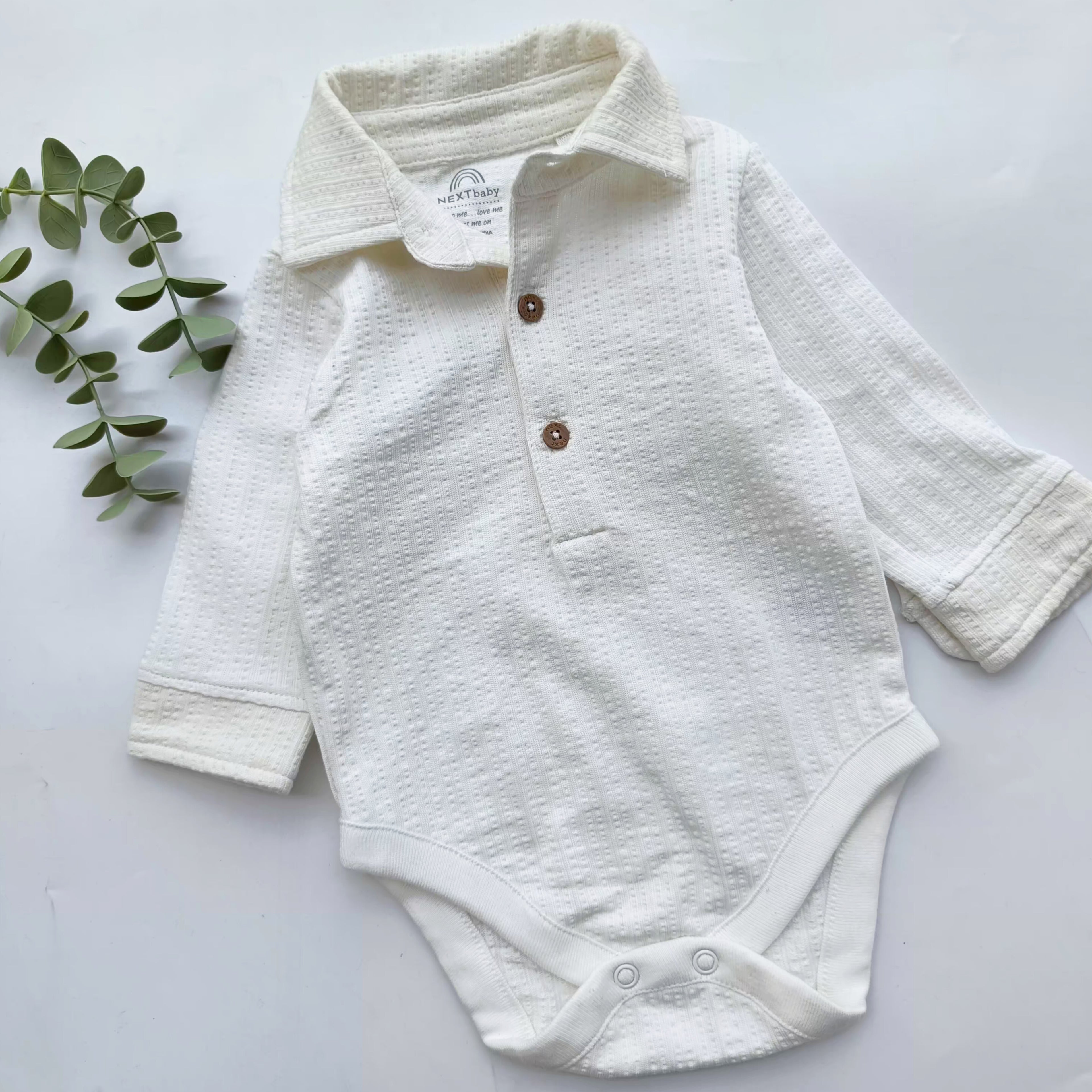 Next white textured bodysuit