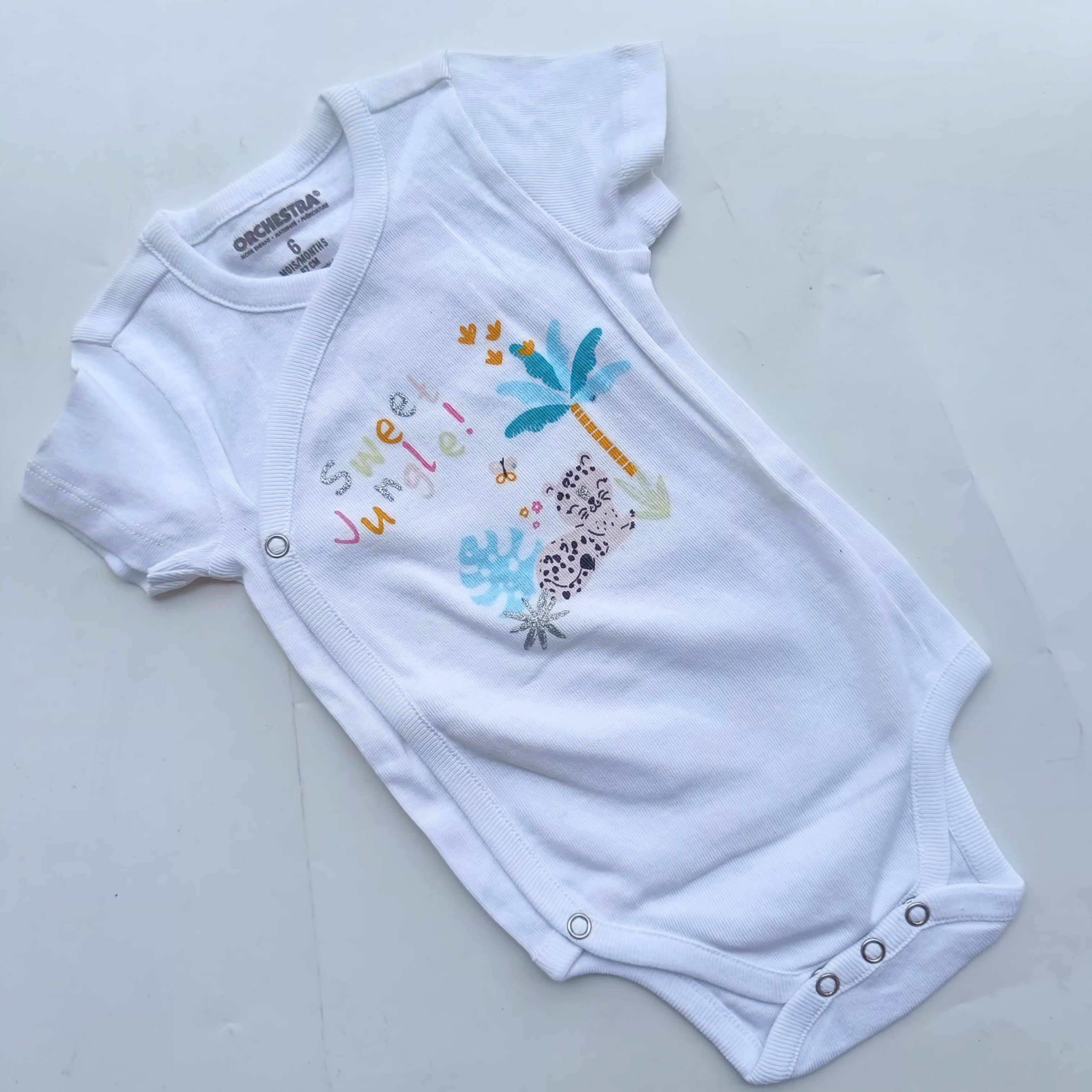 Short sleeve kimono onesies 3-6m