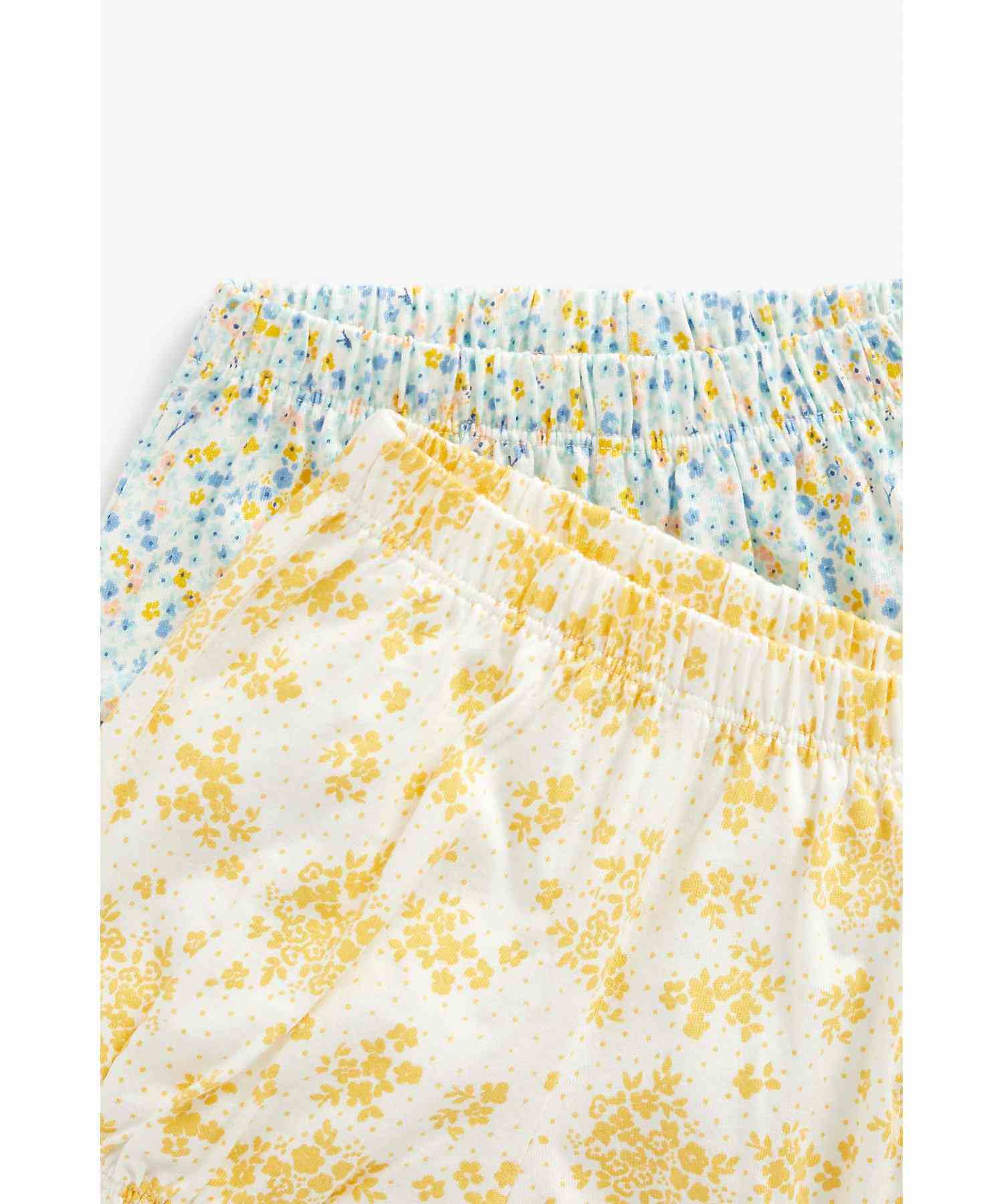 Mothercare Girls 100% Cotton Short Sleeves Pyjamas Set - Pack of 2