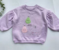 George sweatshirt with fleece-purple pear