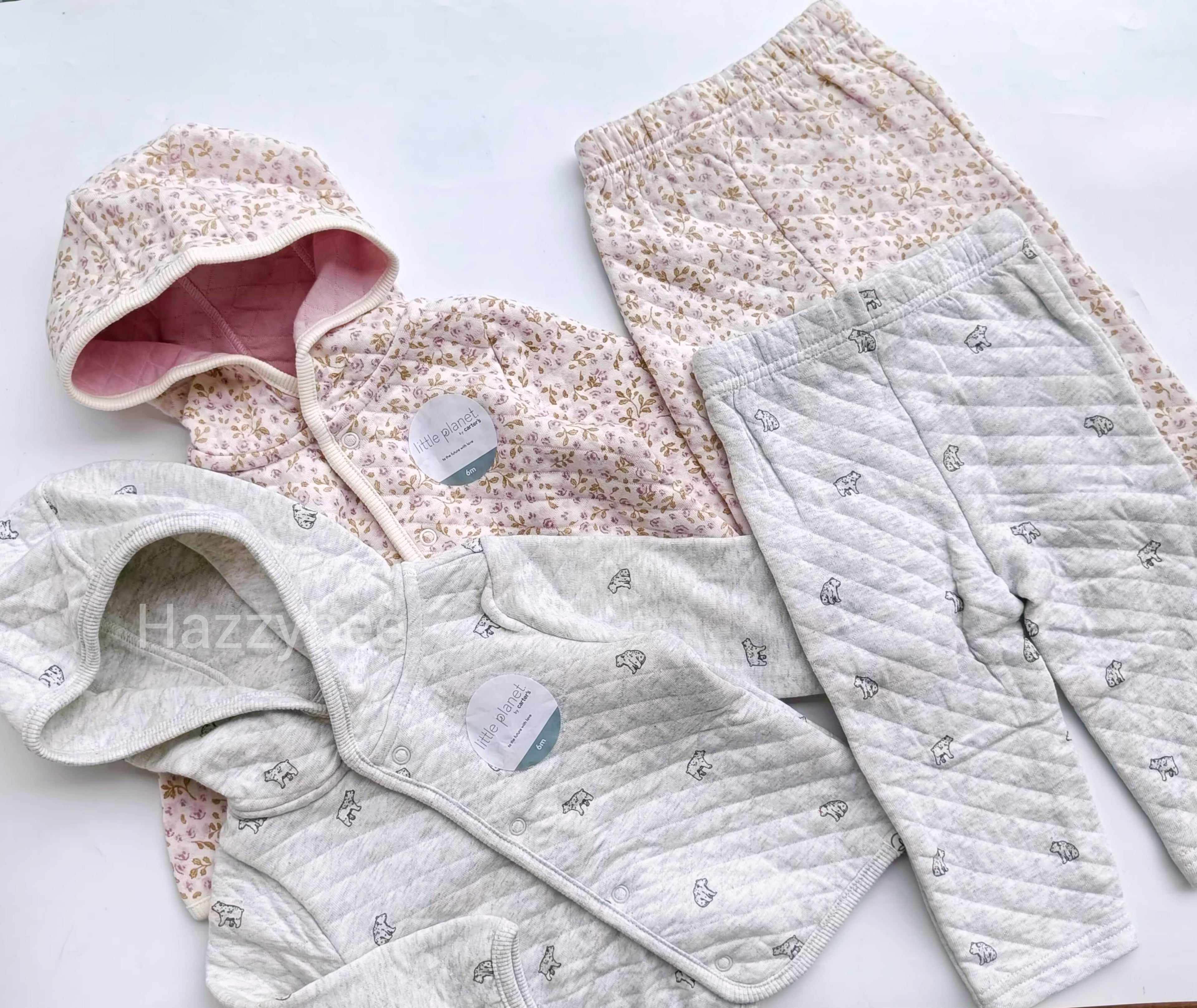 Carters organic cardigan and pant set