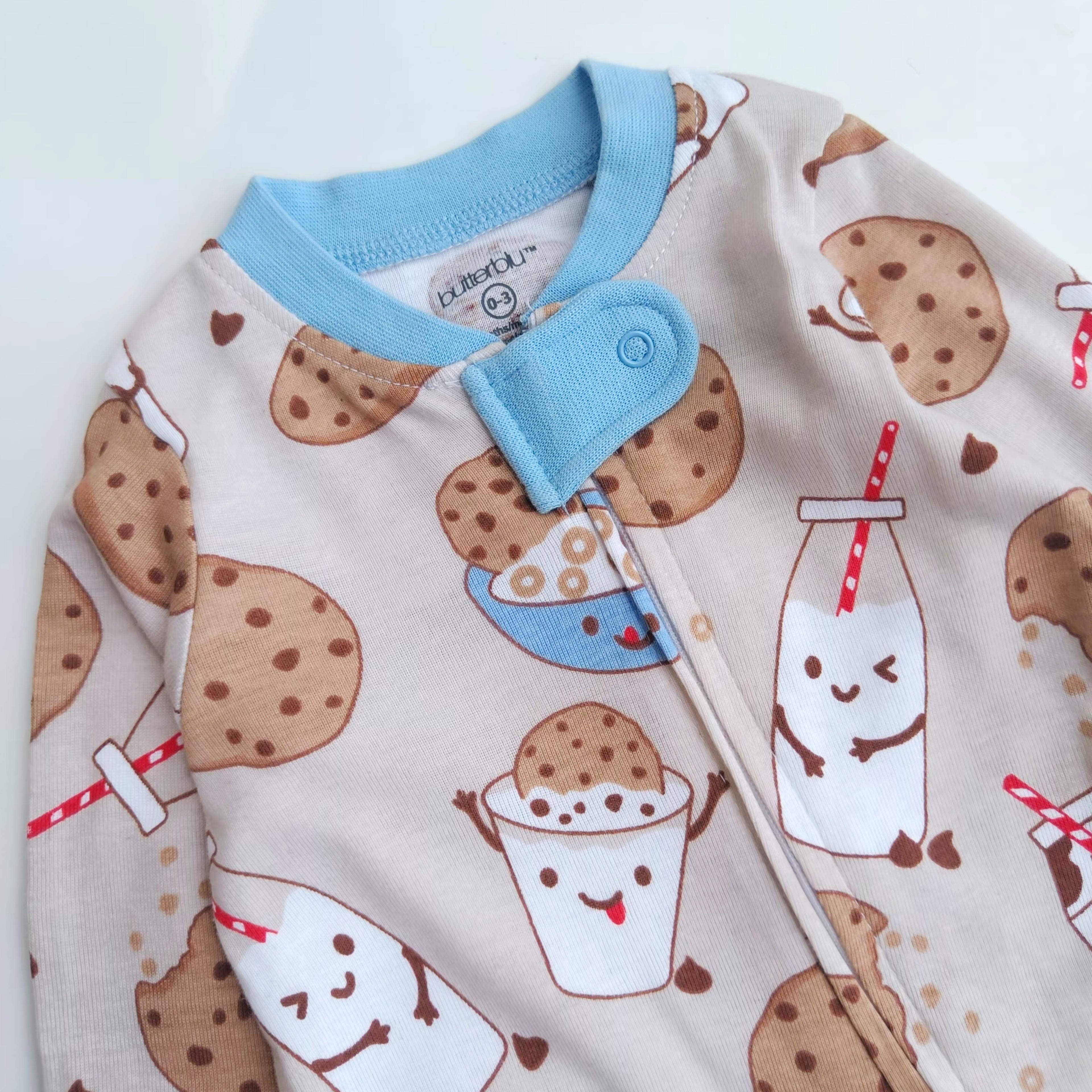Butterblu footed zipper sleepsuit