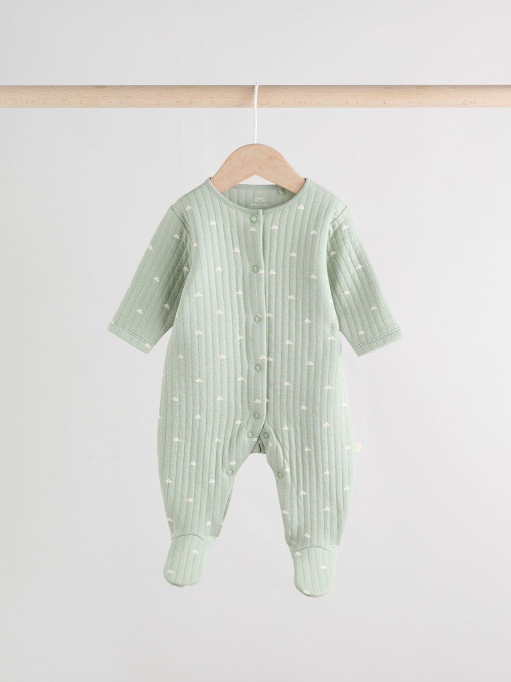 Baby quilted sleepsuit