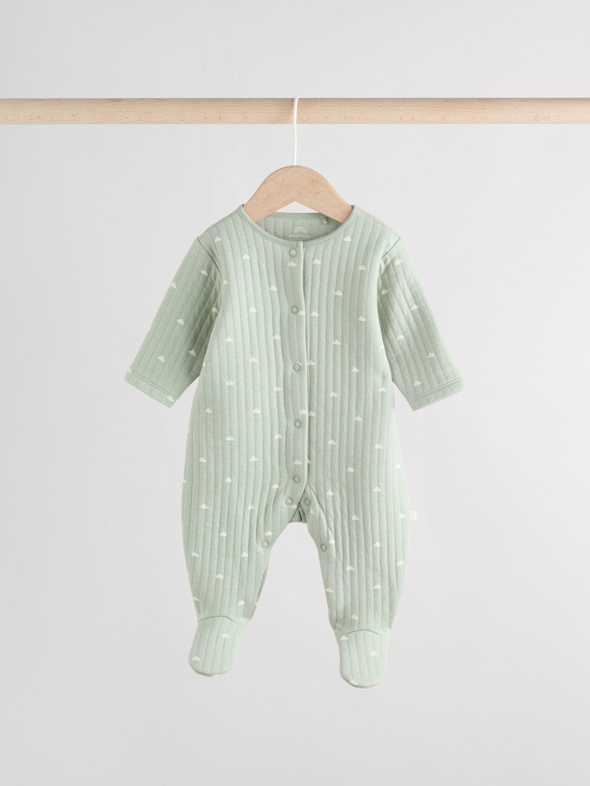 Baby quilted sleepsuit