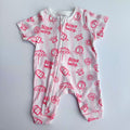 Footless 2-way zipper sleepsuit