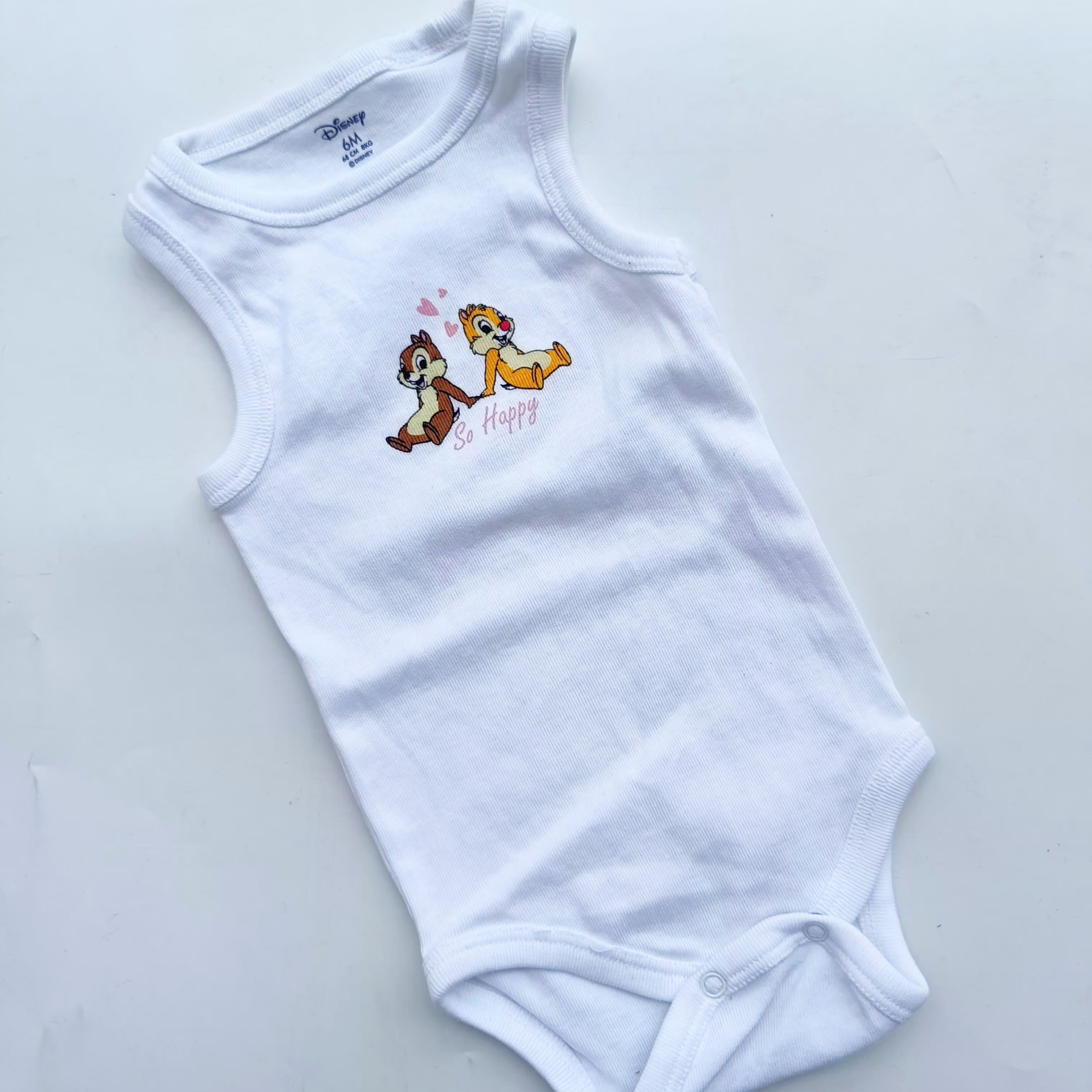Sleeveless onesies 3-6m
