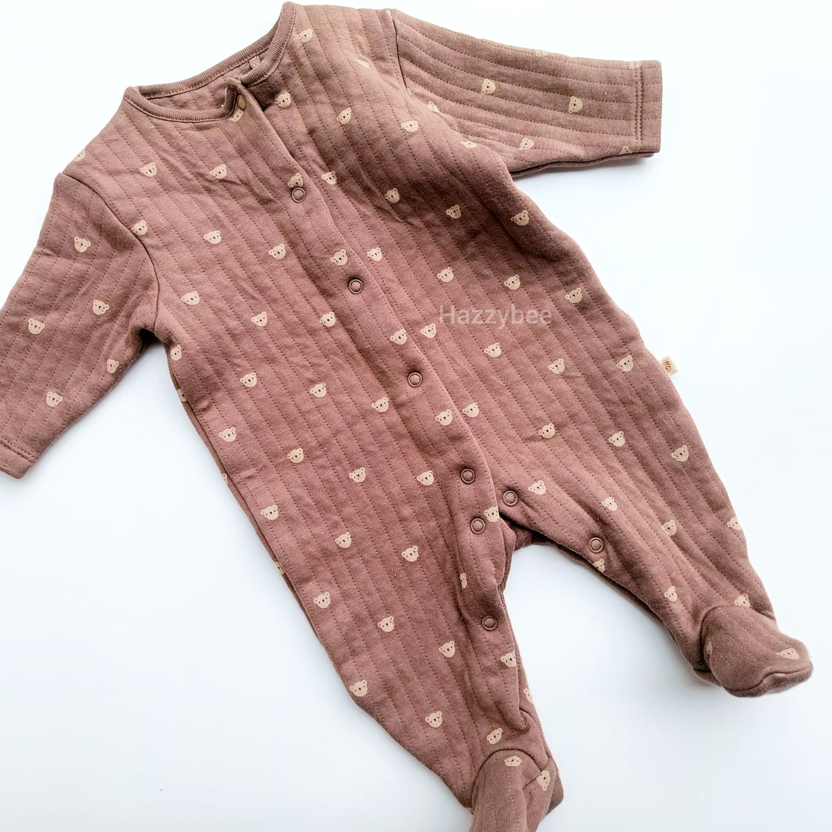 Baby quilted sleepsuit