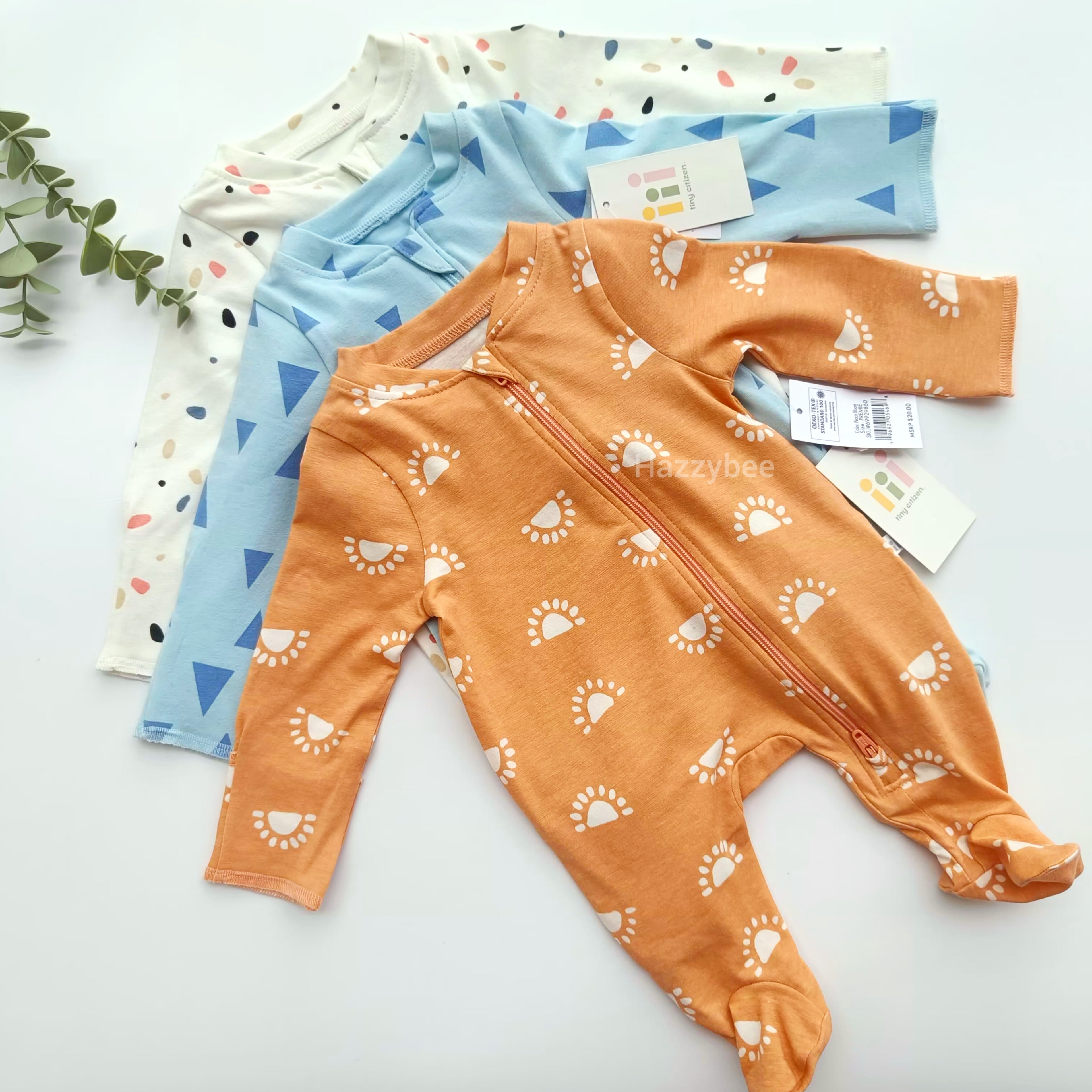 2-way zipper sleepsuits