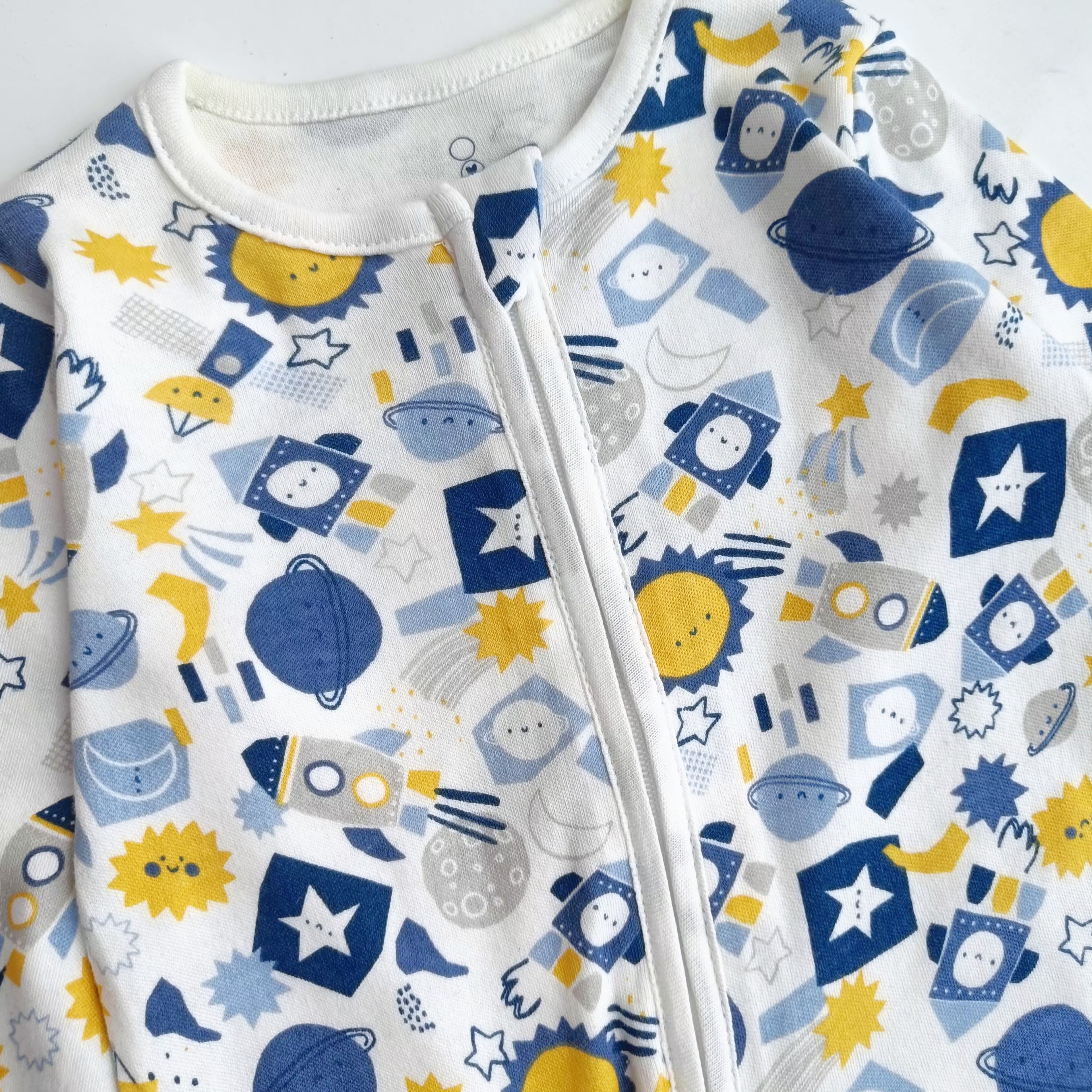 Mothercare footed 2-way zipper sleepsuit