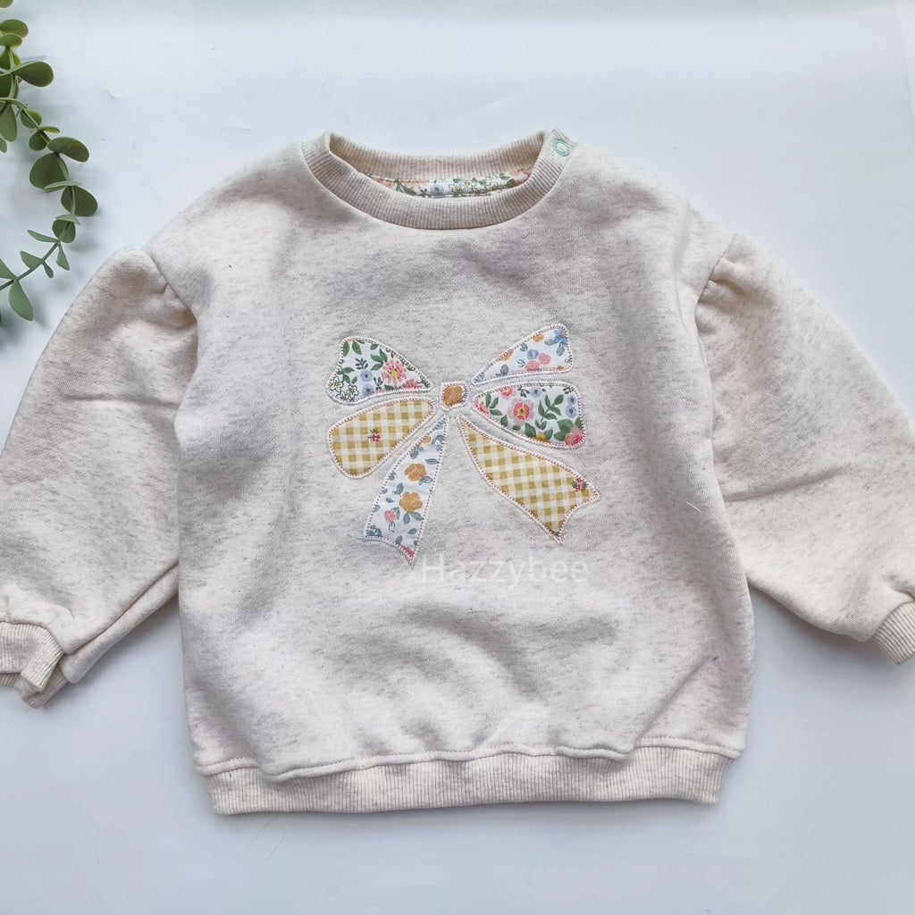 George sweatshirt with fleece-bow