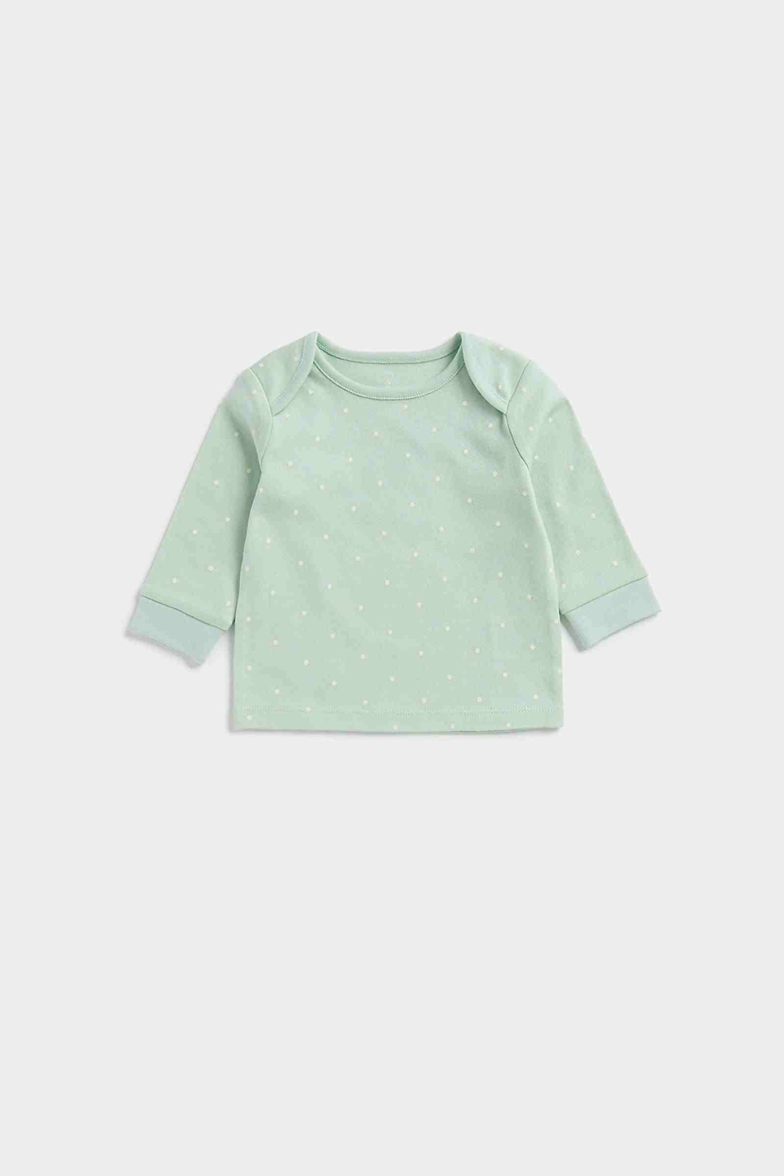 Mothercare Unisex Full Sleeves Pyjama Set - Pack of 2 - Green