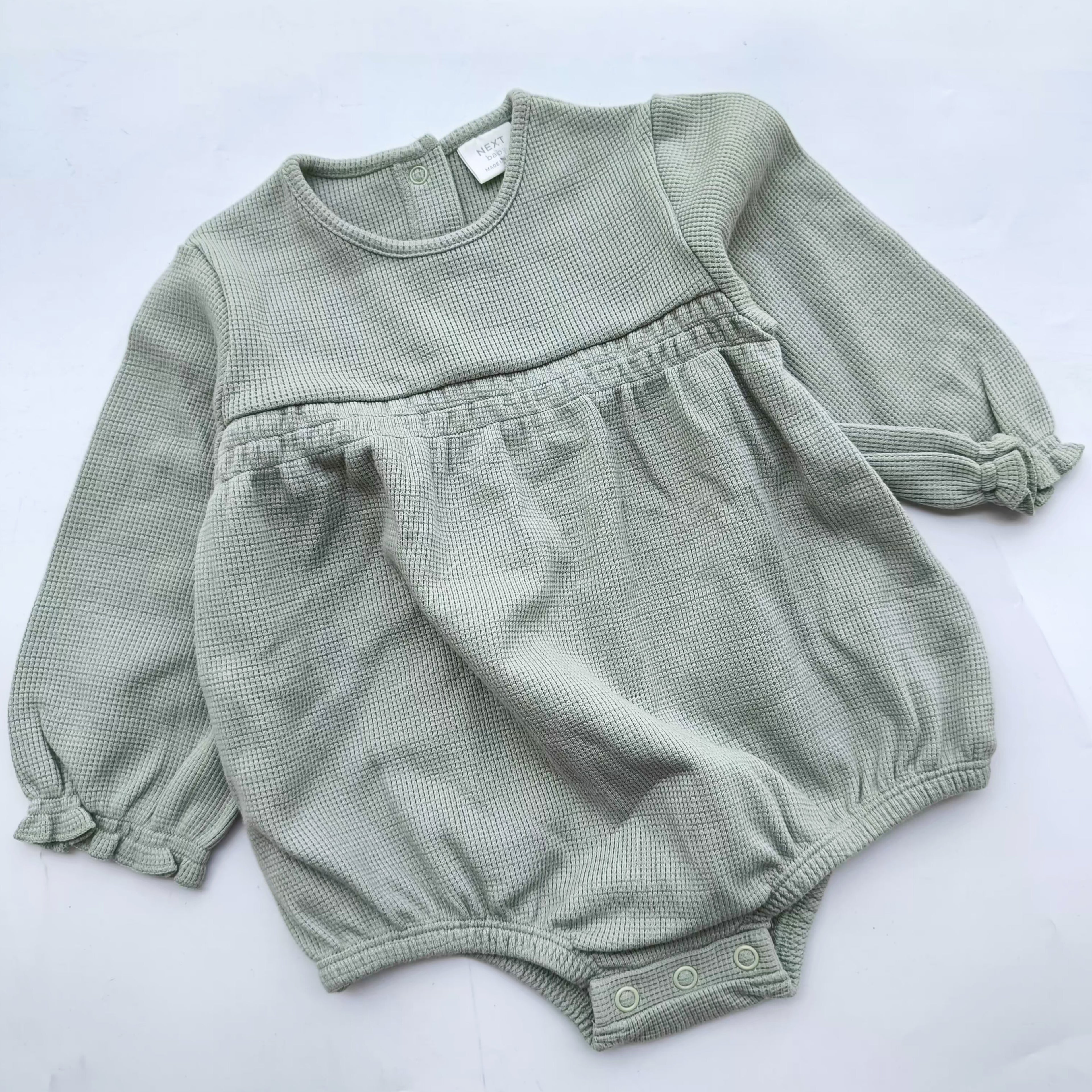 NEXT Waffle green bodysuit
