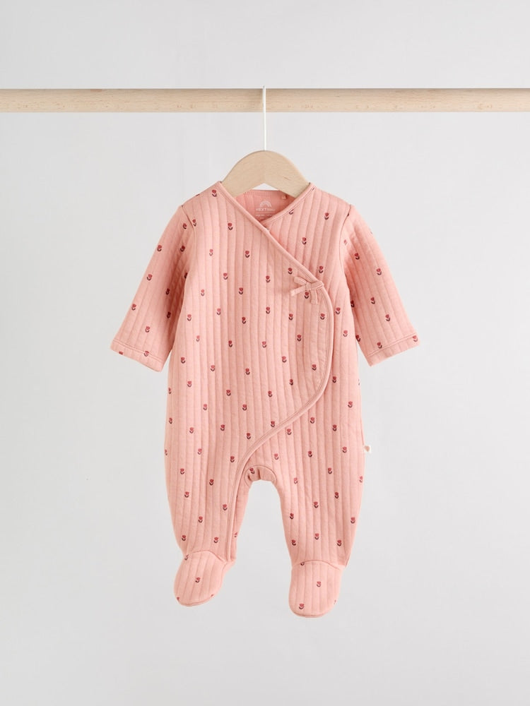 Baby quilted sleepsuit