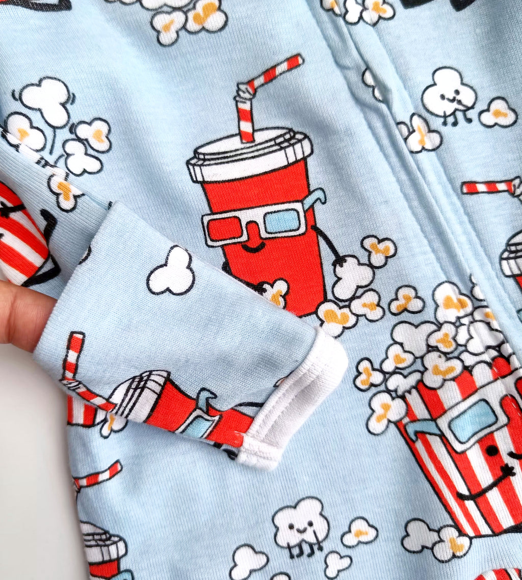 Honest footed zipper sleepsuit