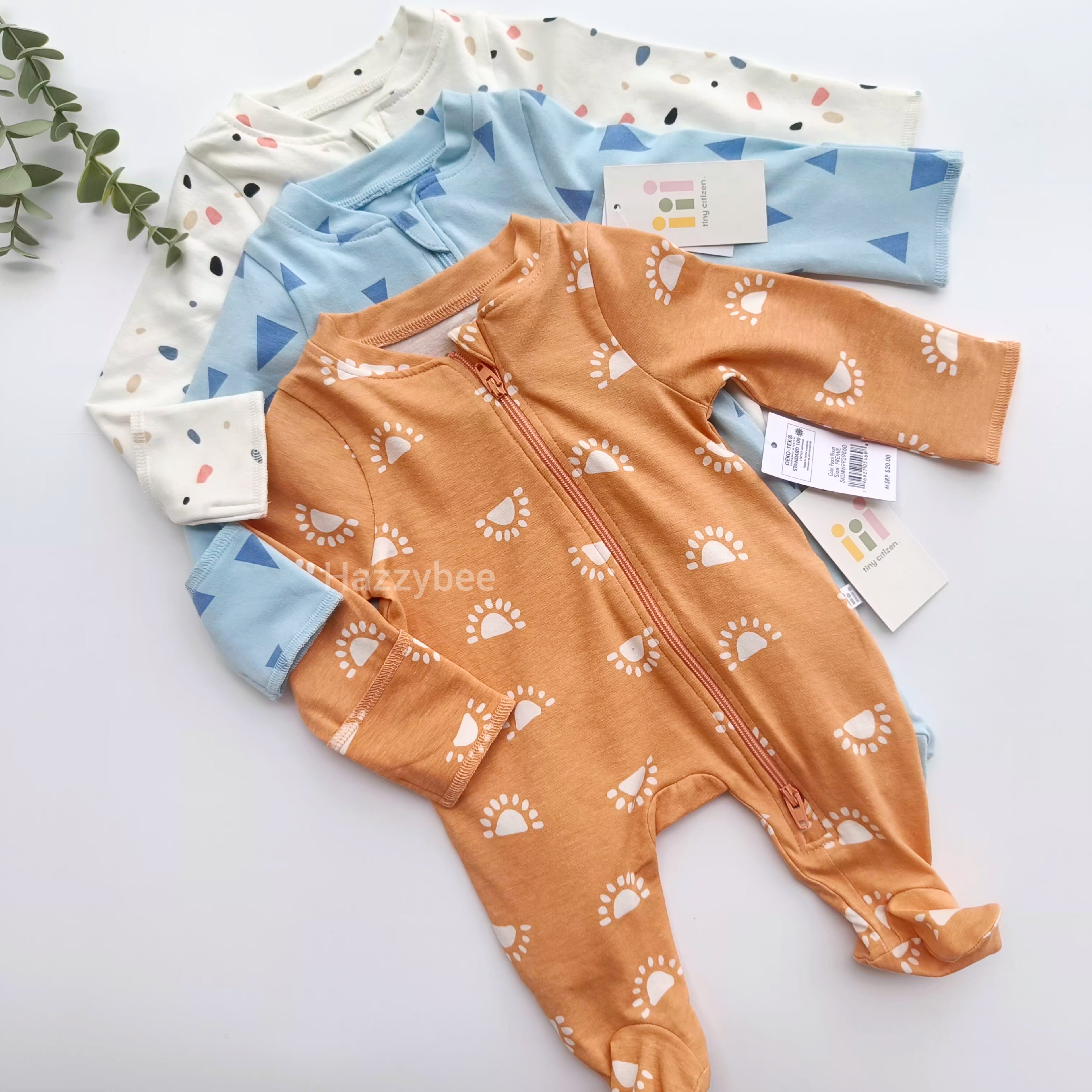 2-way zipper sleepsuits