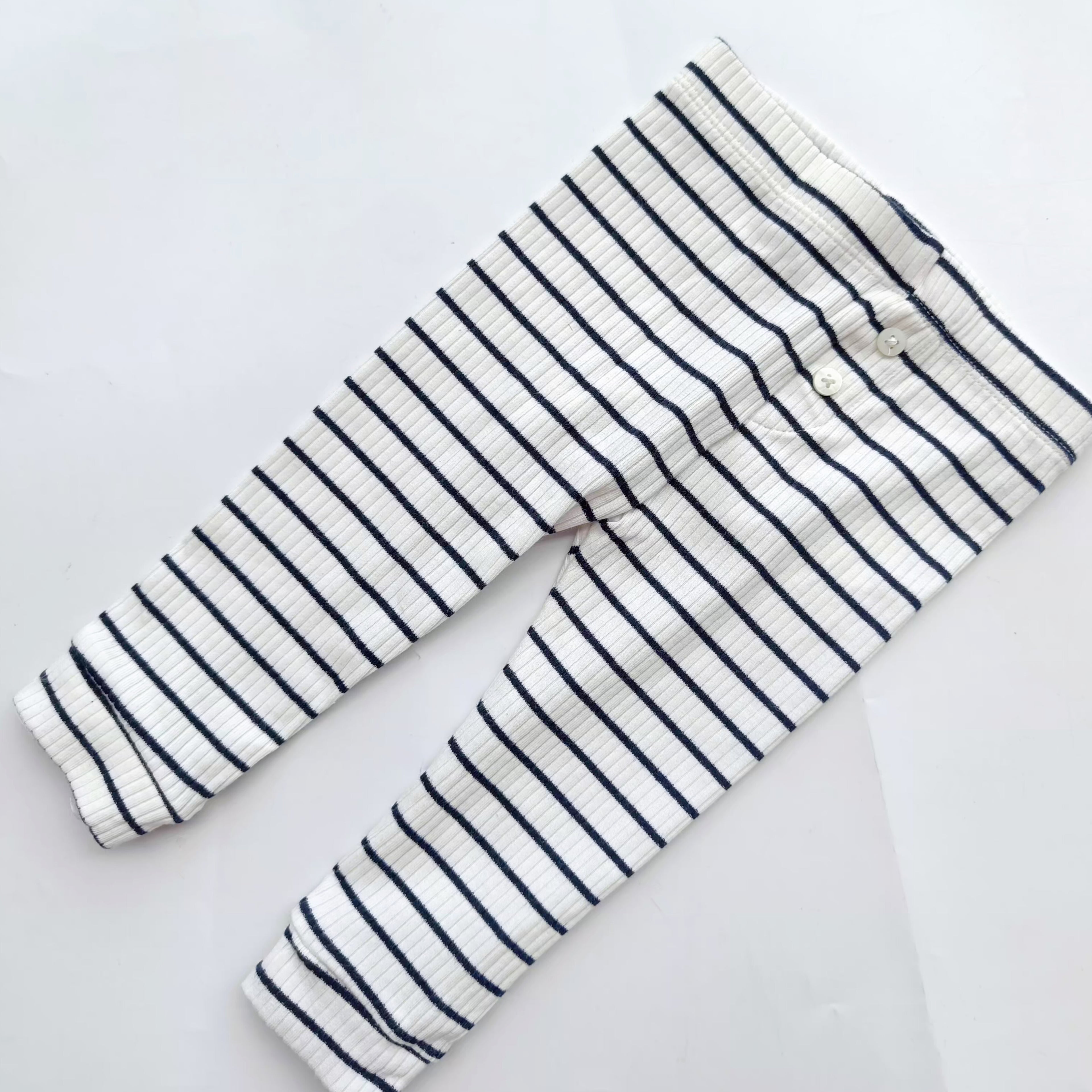 M&S blue white stripes