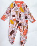 Honest footed zipper sleepsuit